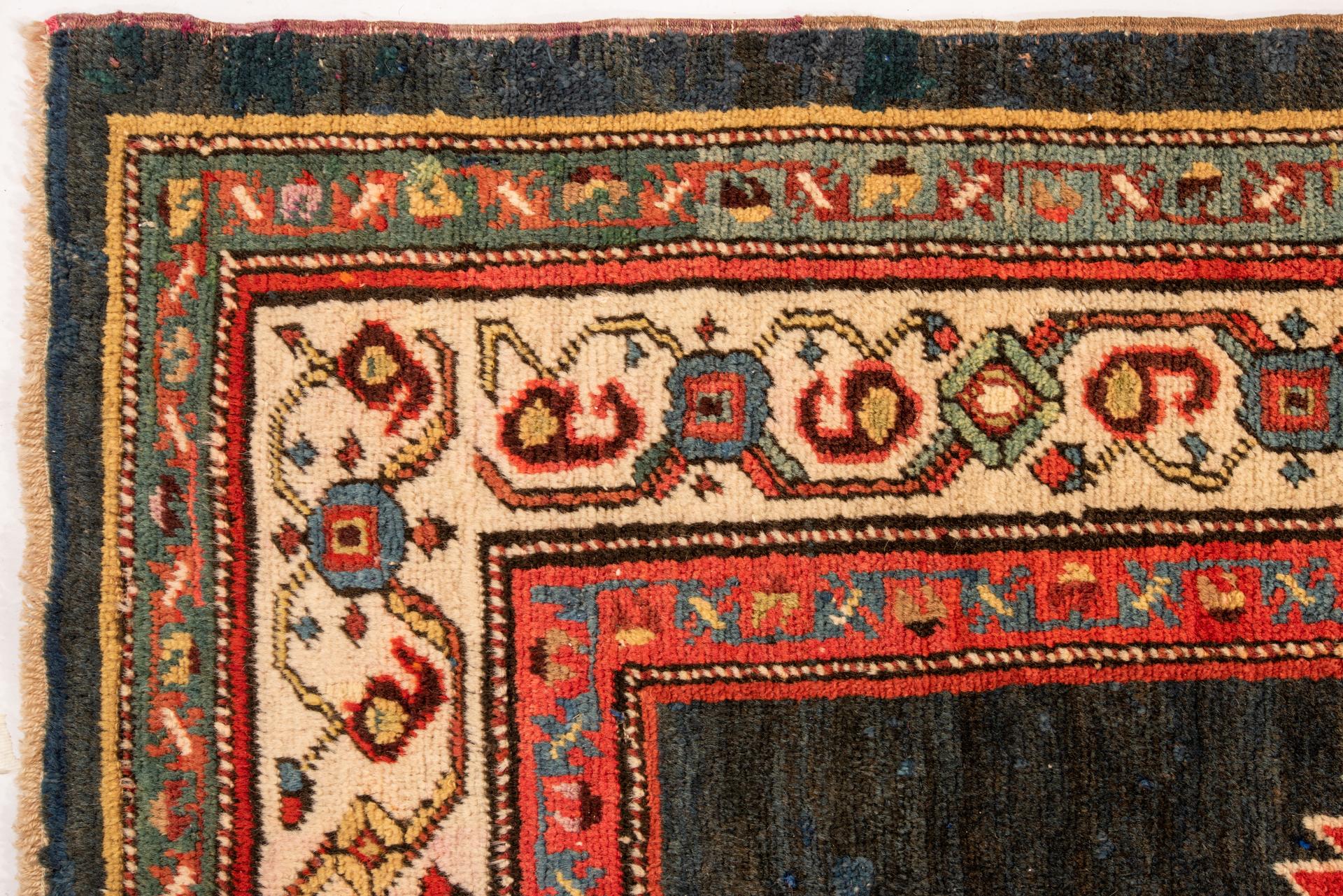 Hand-Knotted Antique Nord-Eastern Gallery Carpet For Sale
