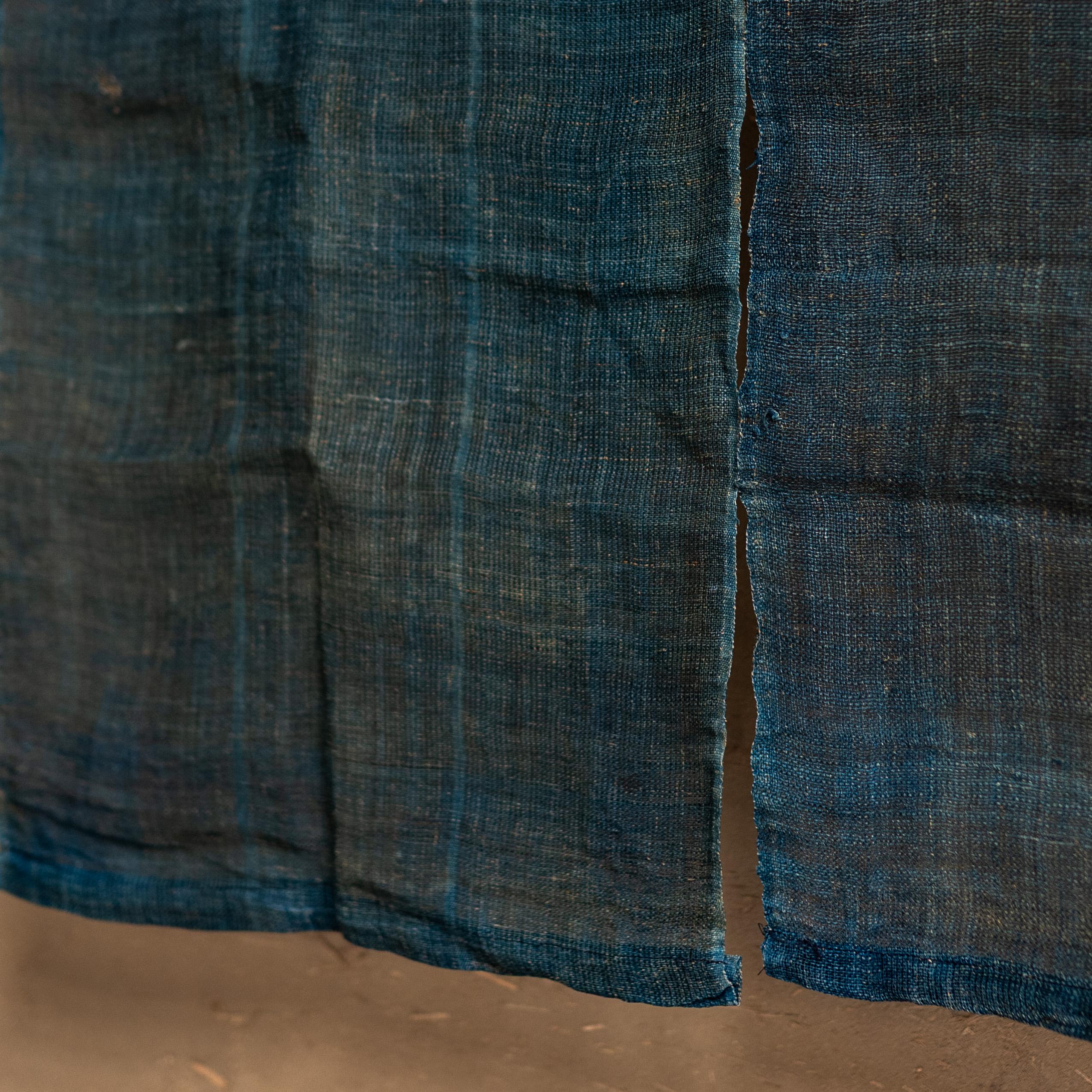 Antiker Noren-Vorhang, Japan, um 1890 / Wabi Sabi, japanische Handwerkskunst im Angebot 3