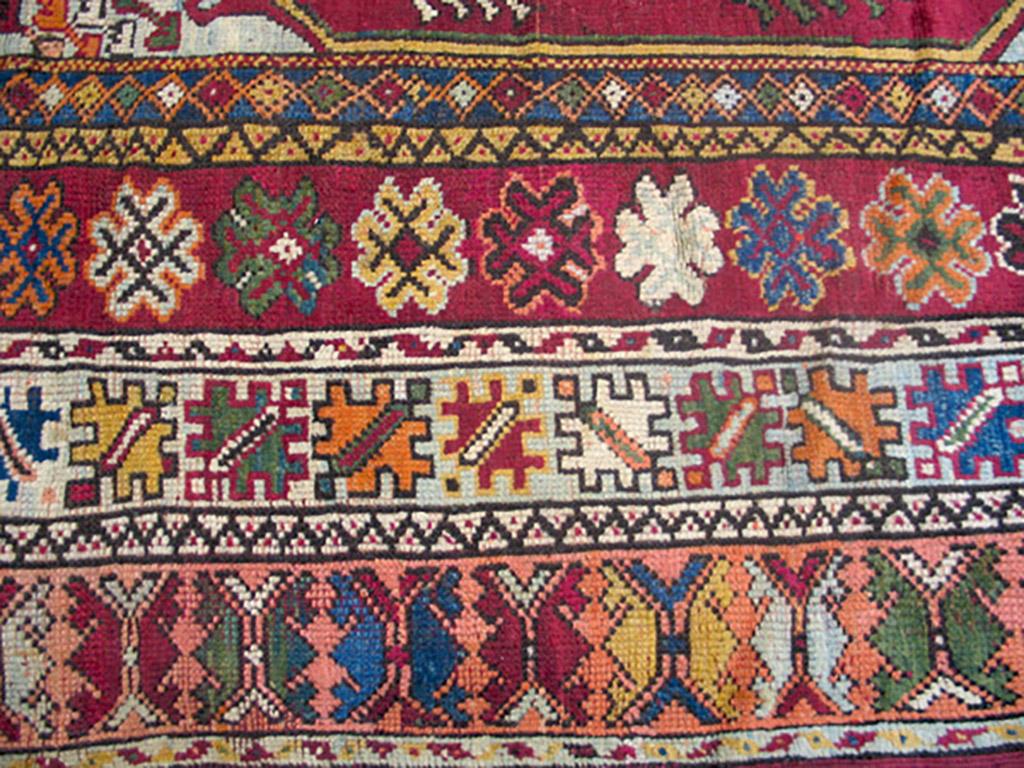Marokkanischer Rabat-Teppich aus dem späten 19. Jahrhundert ( 6'8