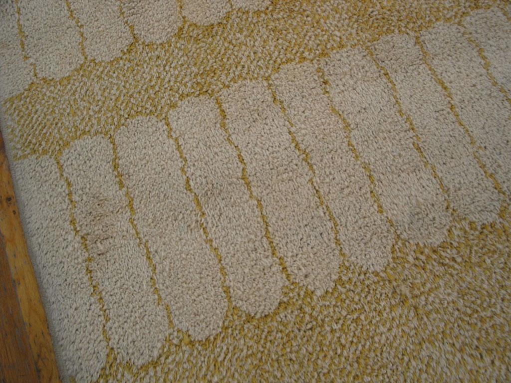 Mid 20th Century Moroccan Minimalist Carpet ( 12' x 15' - 366 x 458 cm ) For Sale 1