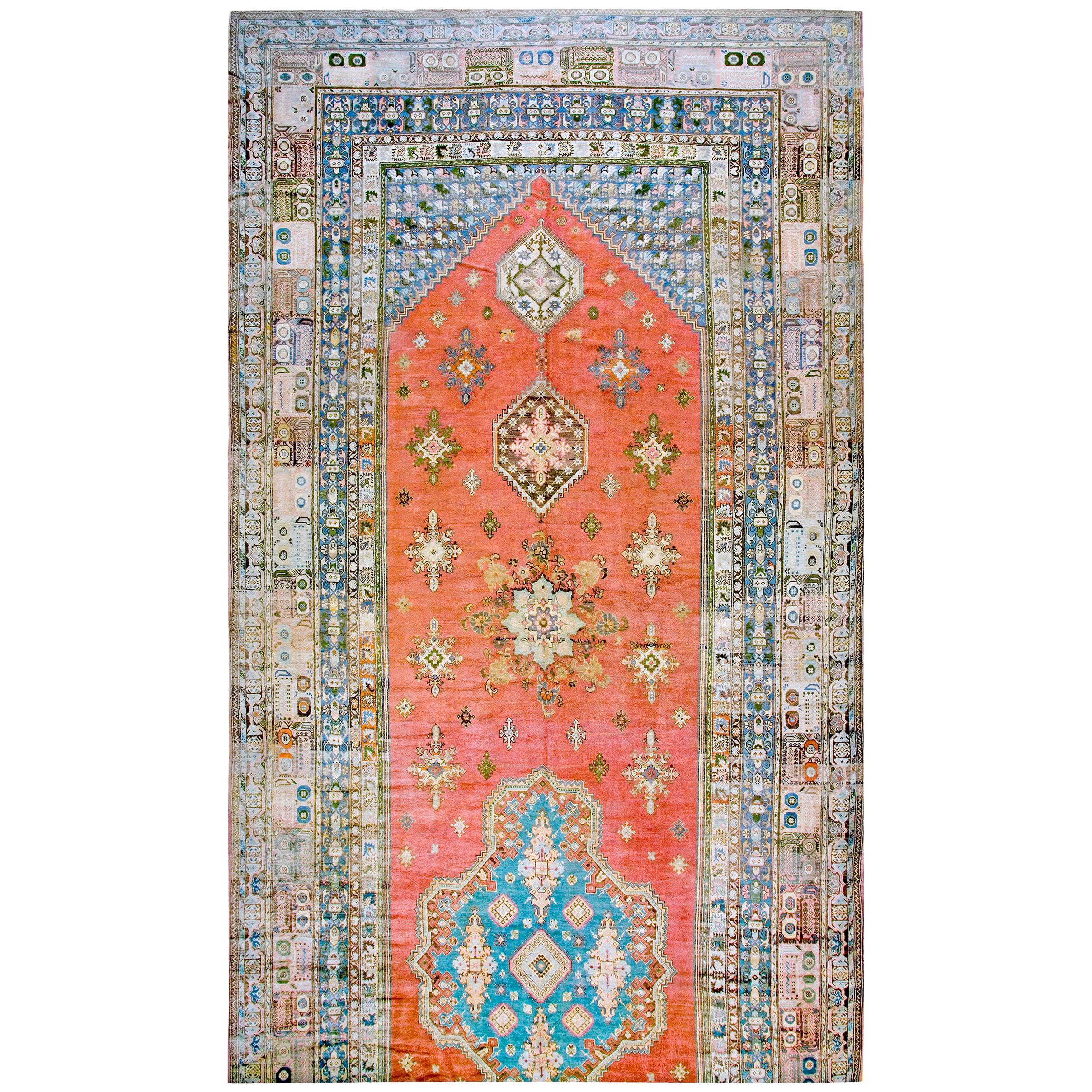 Marokkanischer Rabat-Teppich des späten 19. Jahrhunderts ( 12''6 x 36''6)  im Angebot