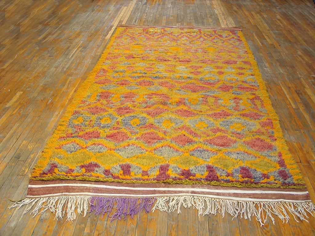 Antique North African rug. Size: 6'2