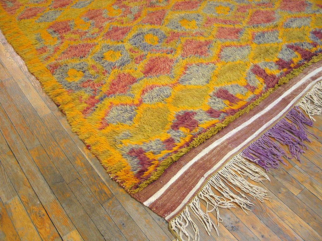 Hand-Knotted Antique Moroccan Rug 6' 2