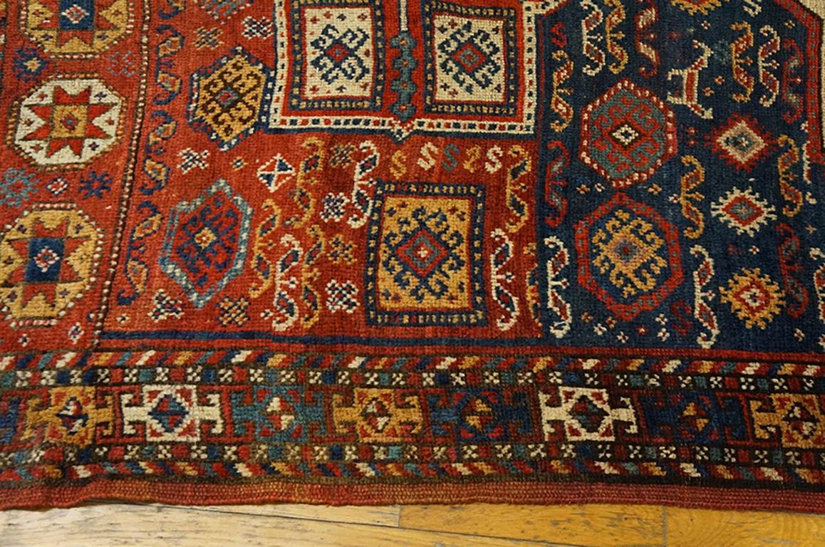 Late 19th Century 19th Century N.E. Persian Kurdish Quchan Carpet ( 5'8