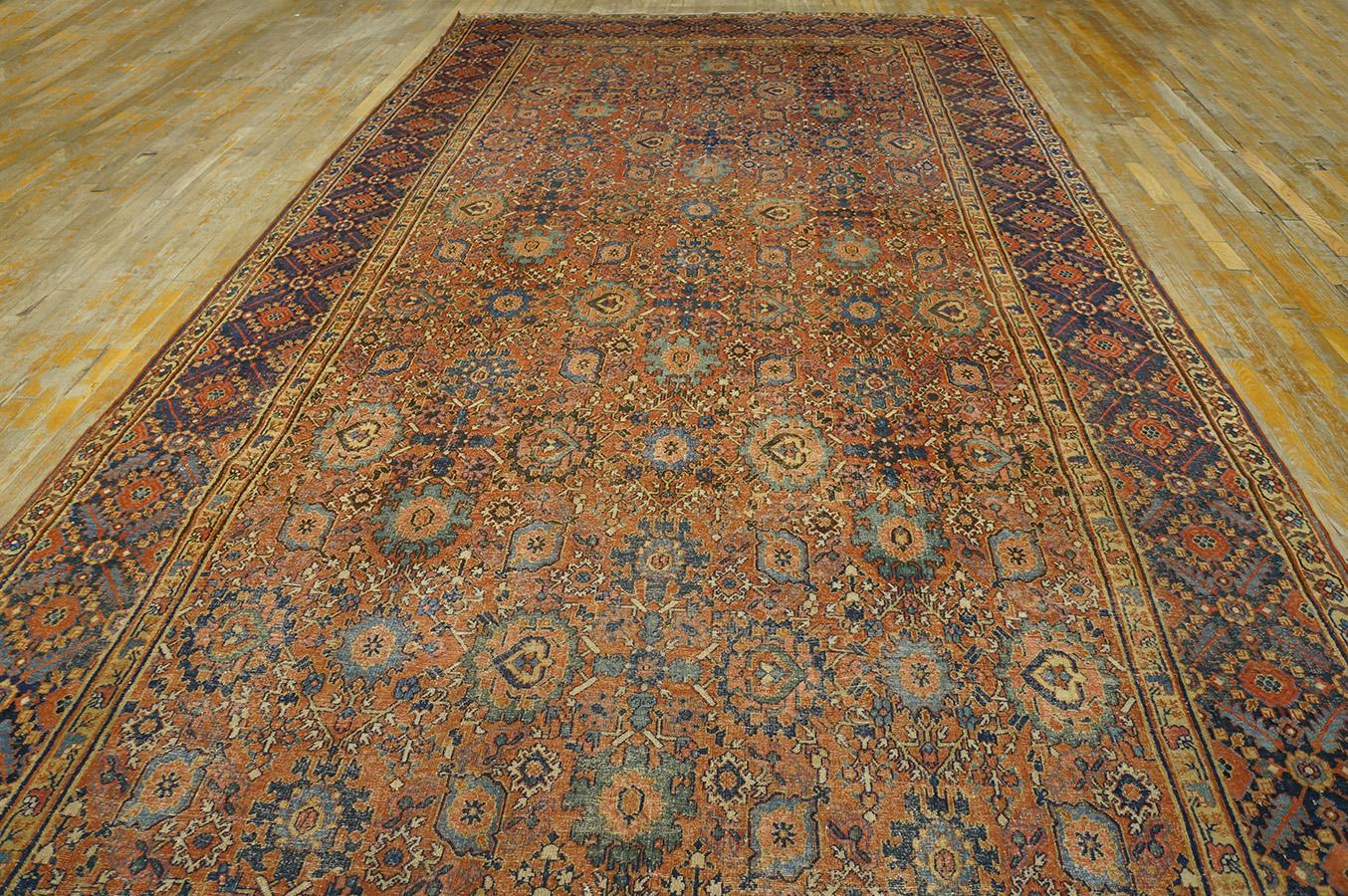 Hand-Knotted Late 18th Century N.E. Persian Khorassan Harshang Carpet (7'6'' x 16'-230 x 488) For Sale