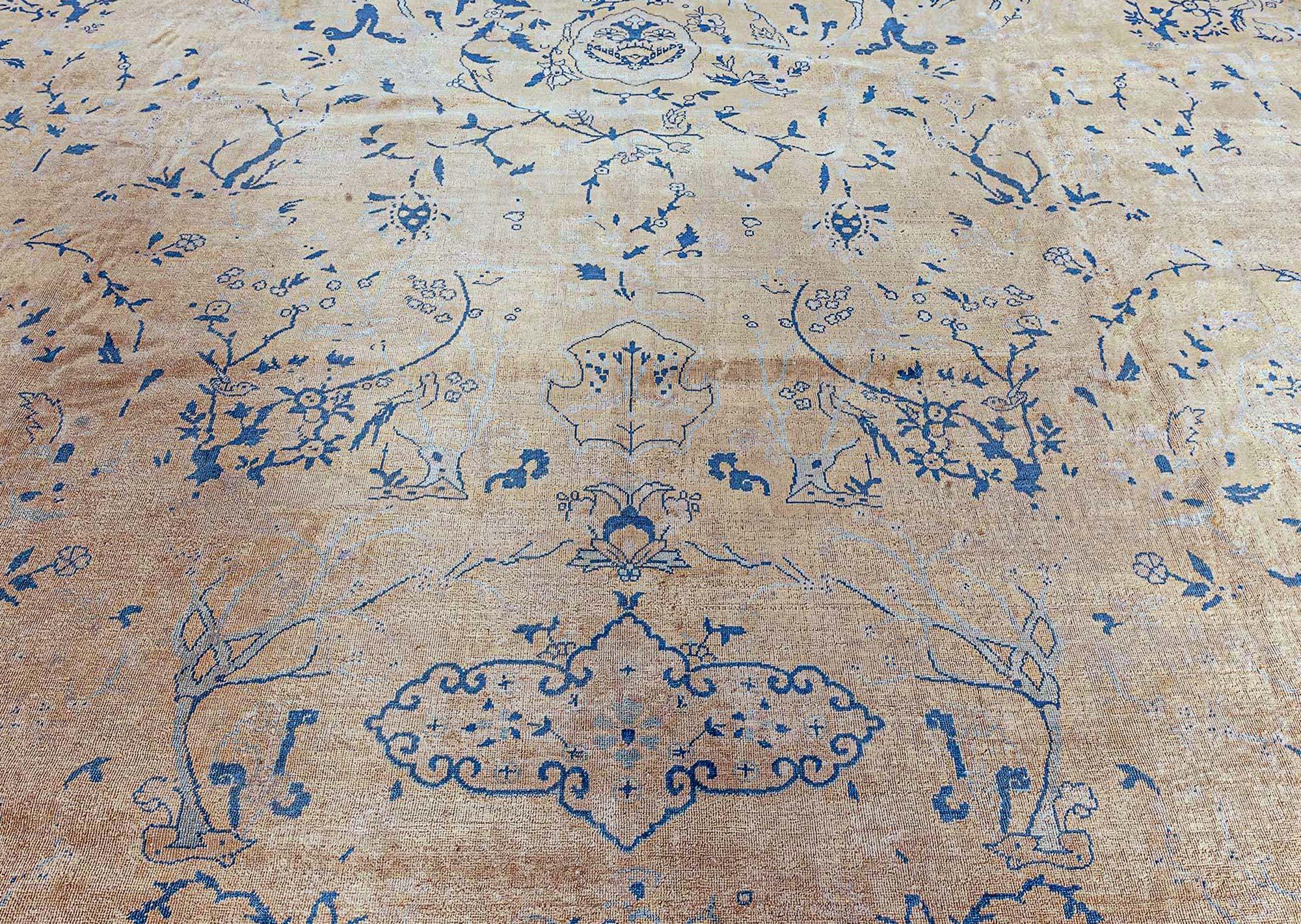 Wool Antique North Indian Rug For Sale