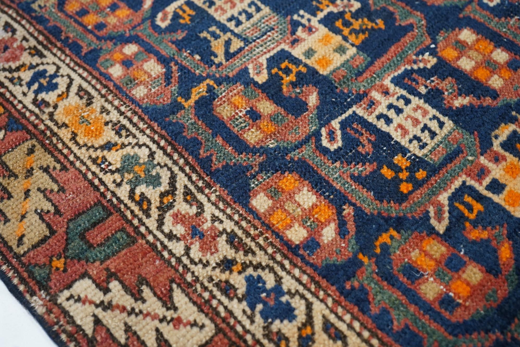Antique North West Persia Rug 2'11'' x 13'7'' In Excellent Condition For Sale In New York, NY