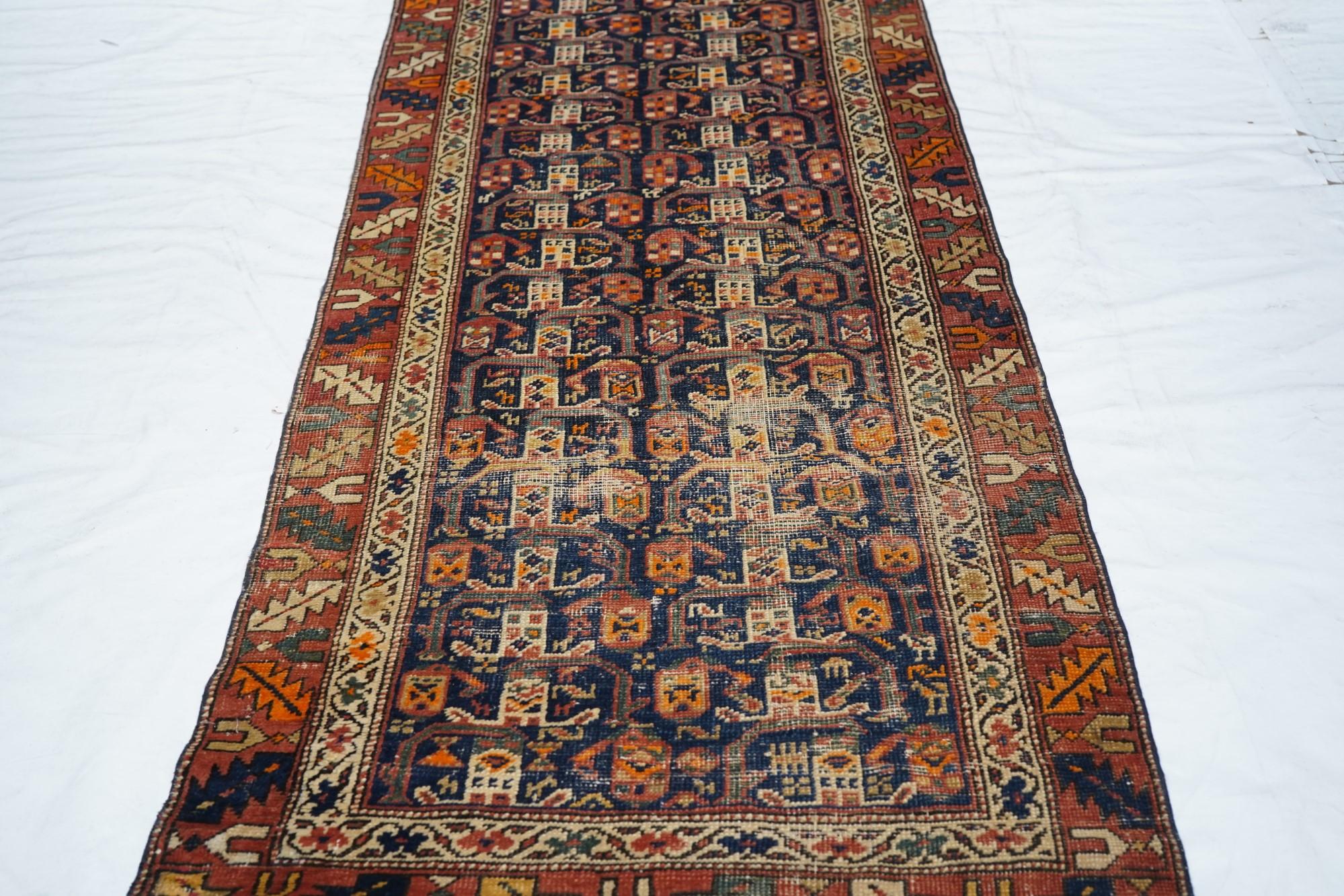 Antique North West Persia Rug 2'11'' x 13'7'' For Sale 1