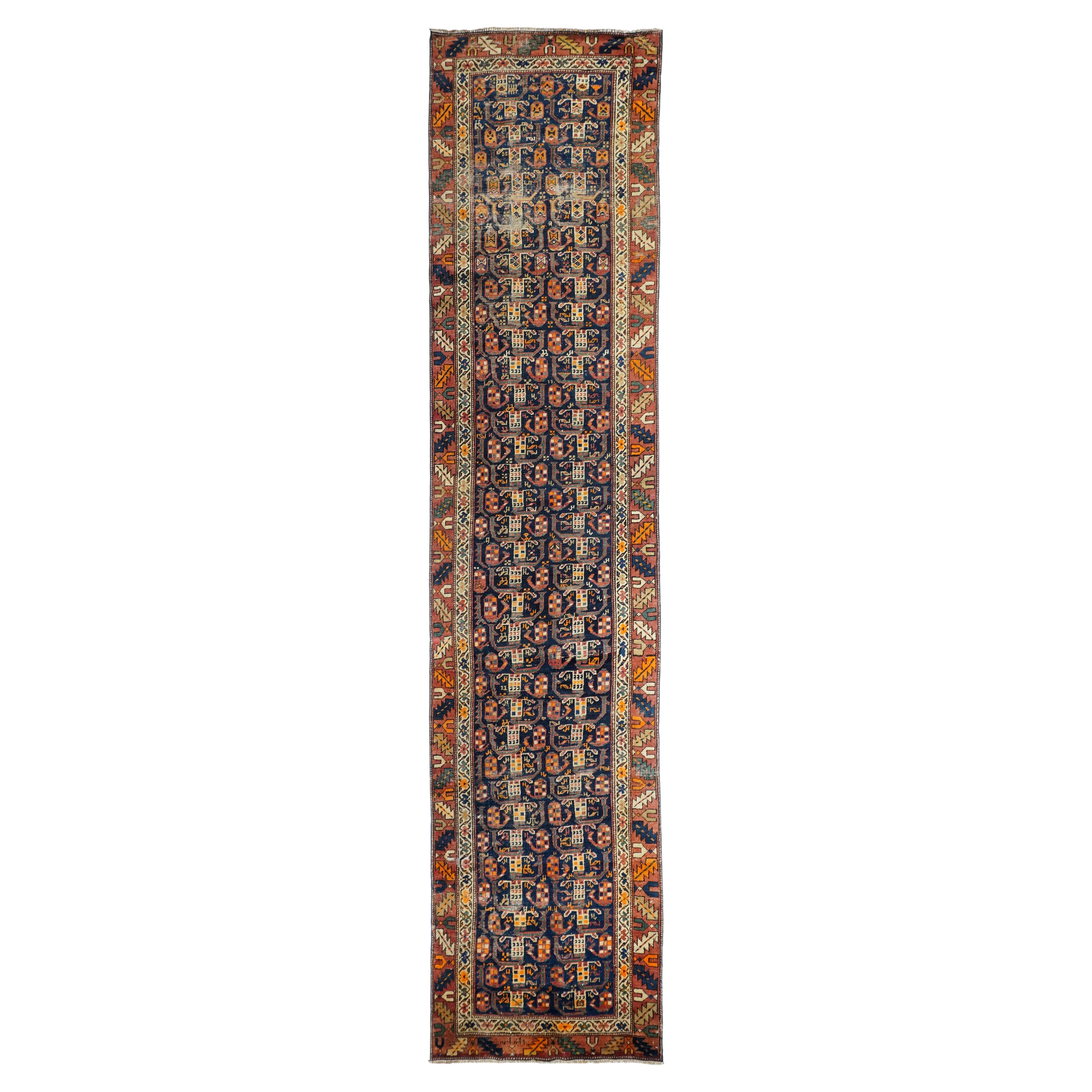 Antique North West Persia Rug 2'11'' x 13'7'' For Sale