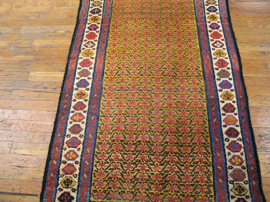 Hand-Knotted Late 19th Century N.W. Persian Carpet ( 3' x 11'7