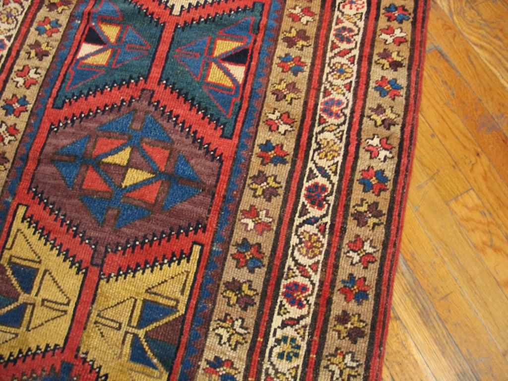 Wool 19th Century NW Persian Runner ( 3'3