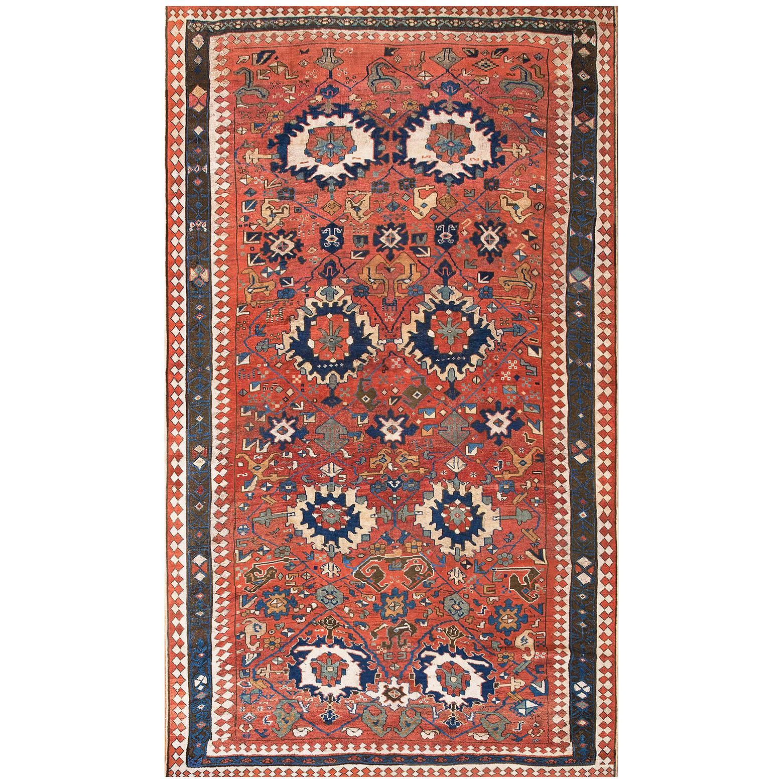 Mid 19th Century N.W. Persian Carpet ( 6'8" X 11'9" - 204 X 368 ) For Sale
