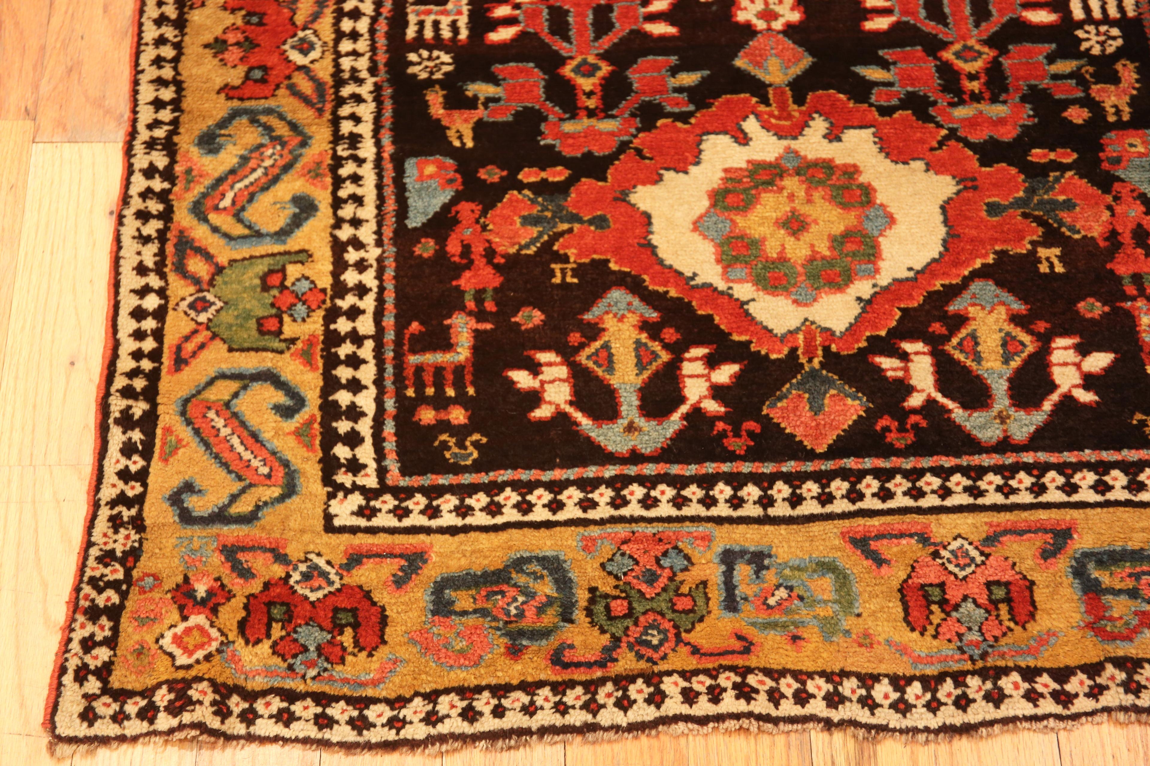 Hand-Knotted Antique North West Persian Runner. 3 ft 6 in x 9 ft 8 in For Sale