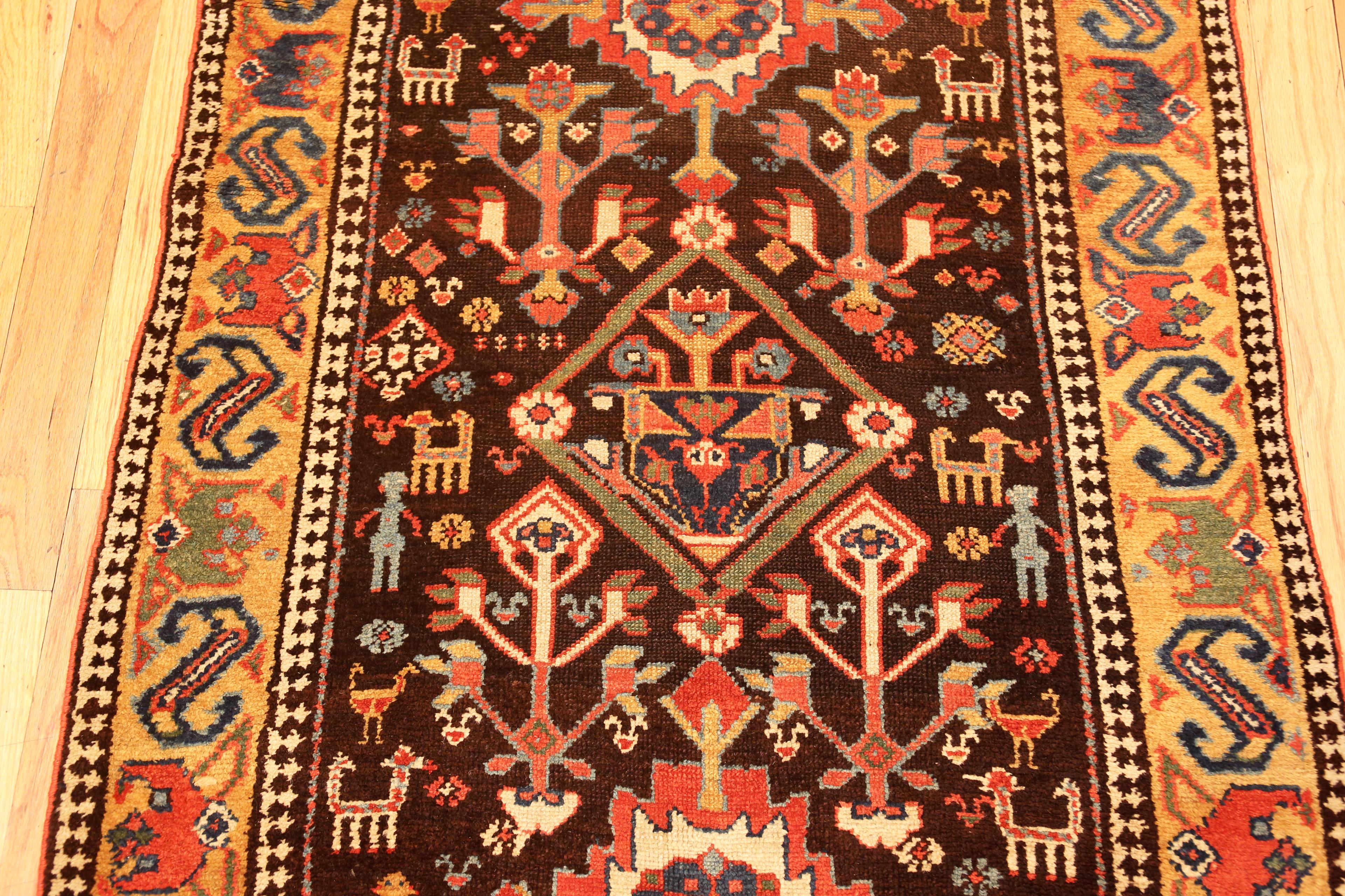 Antique North West Persian Runner. 3 ft 6 in x 9 ft 8 in In Good Condition For Sale In New York, NY