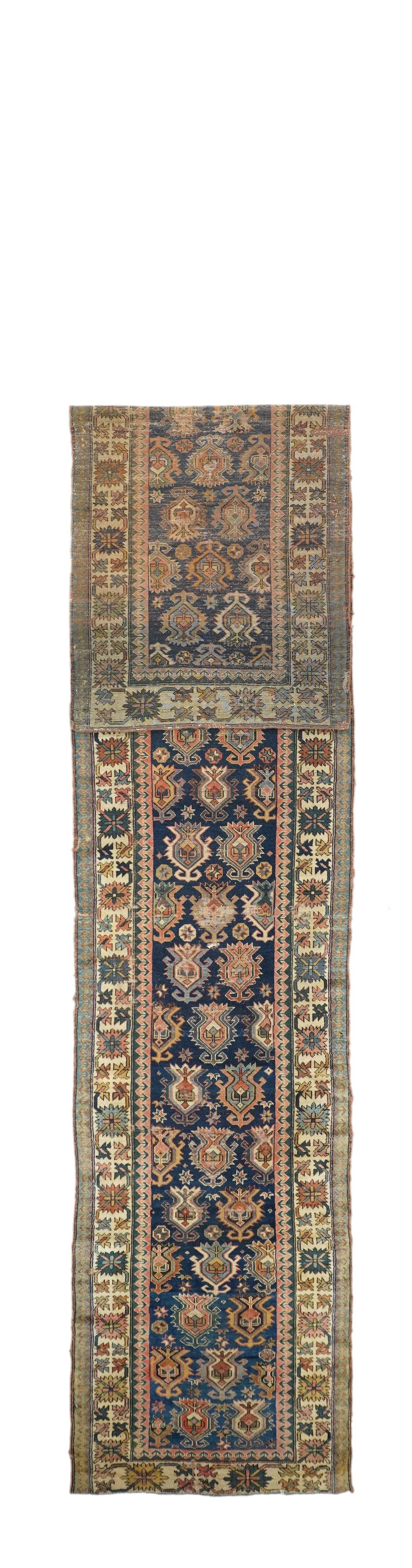 Antiker North West Persian Läufer 3'1'' x 15'1''. 
