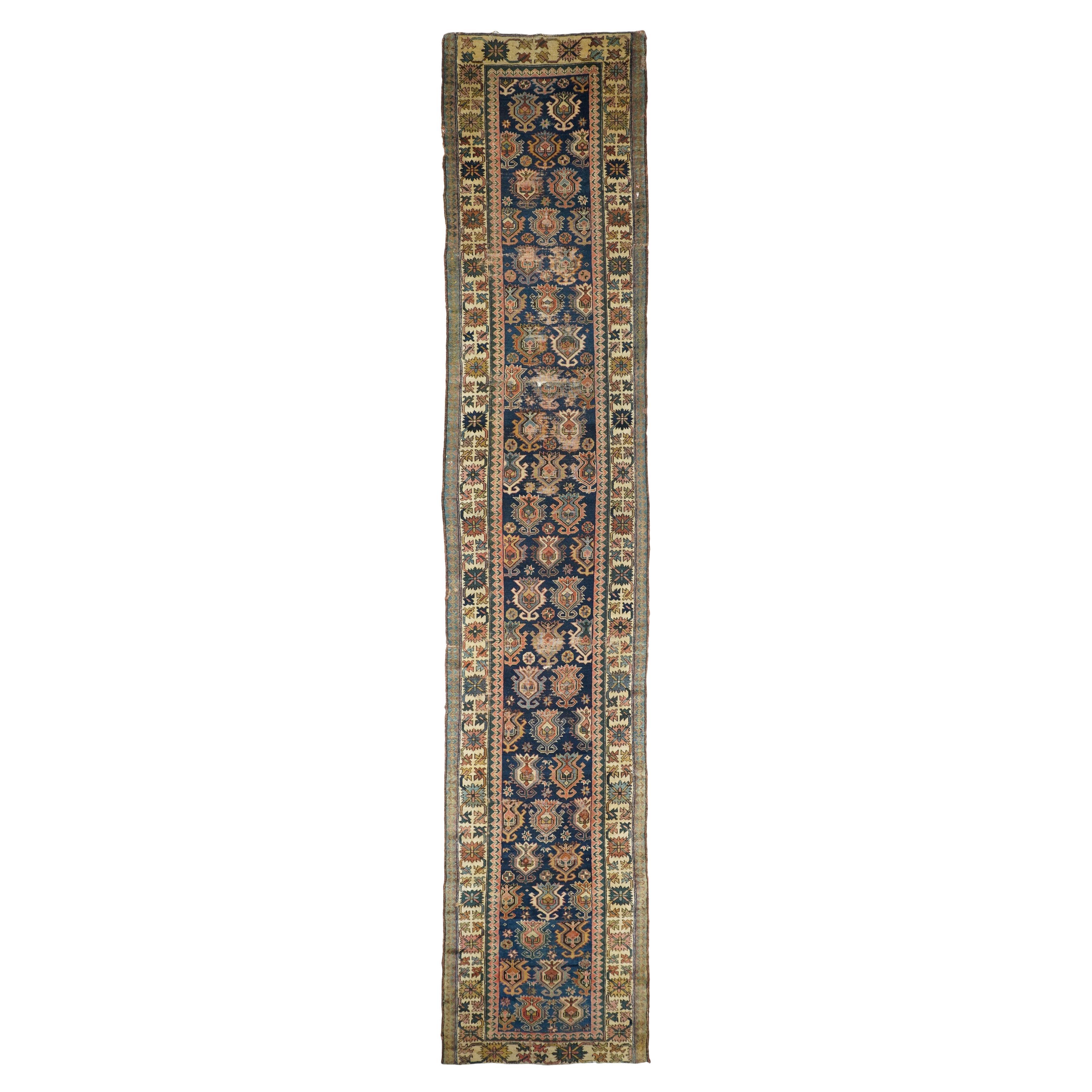 Antiker persischer nordwestlicher Läufer 3'1'' x 15'1''