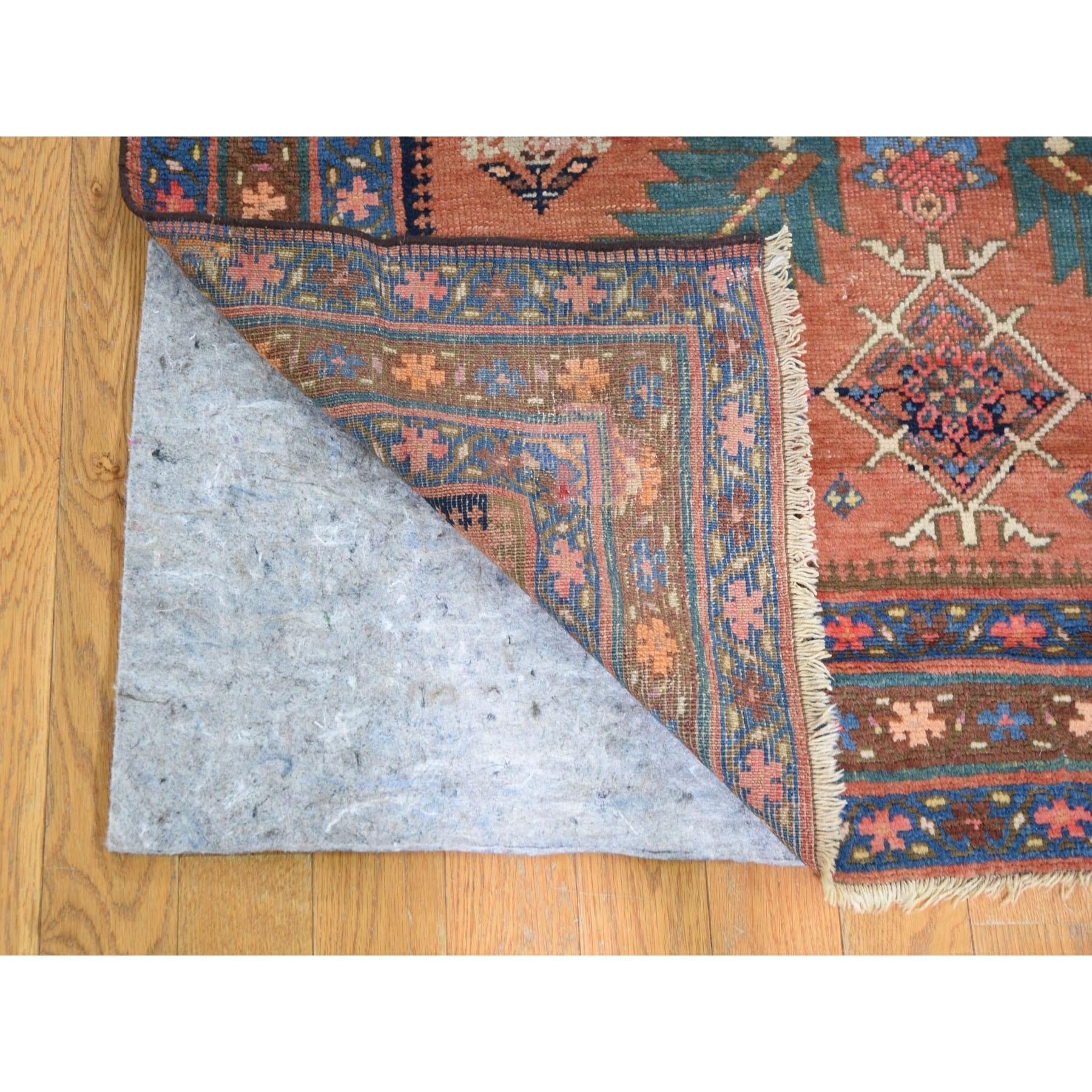 Hollywood Regency Antique North West Persian Wide Runner Very Good Condition Oriental Rug