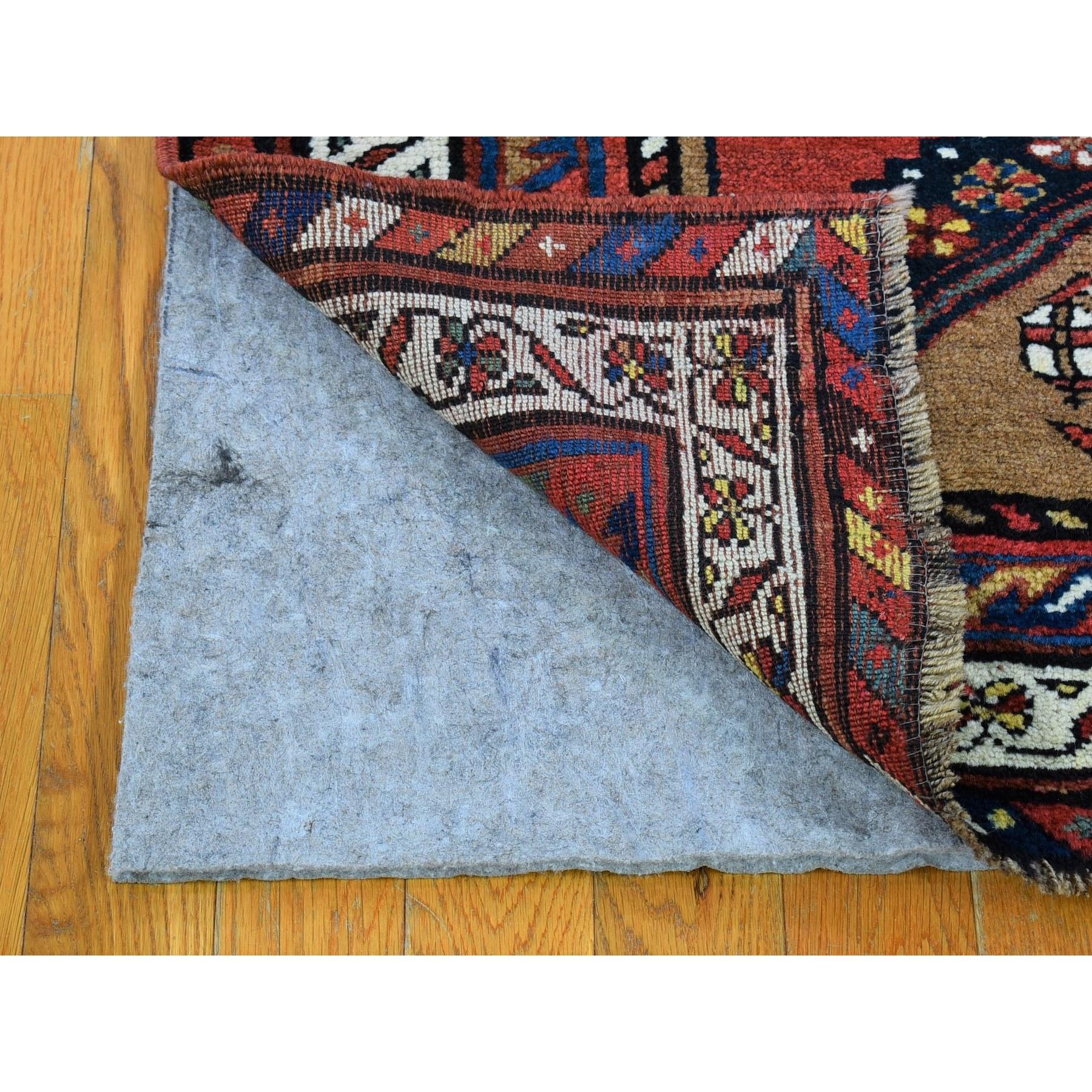 Hand-Knotted Antique North West Persian with Camel Hair Runner Full Pile Wool Handknotted Rug For Sale