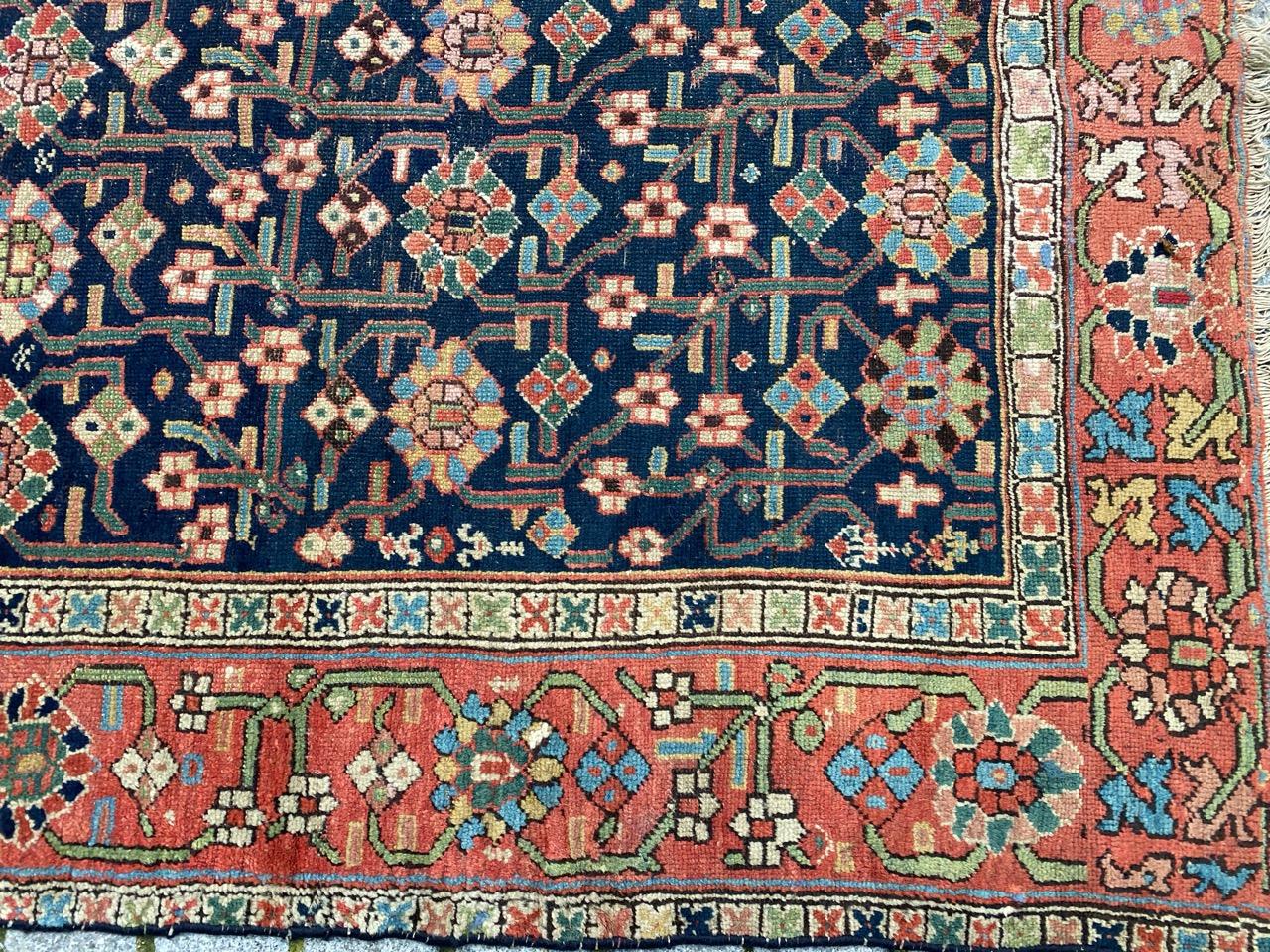 Wonderful antique rug with beautiful decorative design and nice natural colors, entirely hand knotted with wool velvet on wool foundation.

✨✨✨
