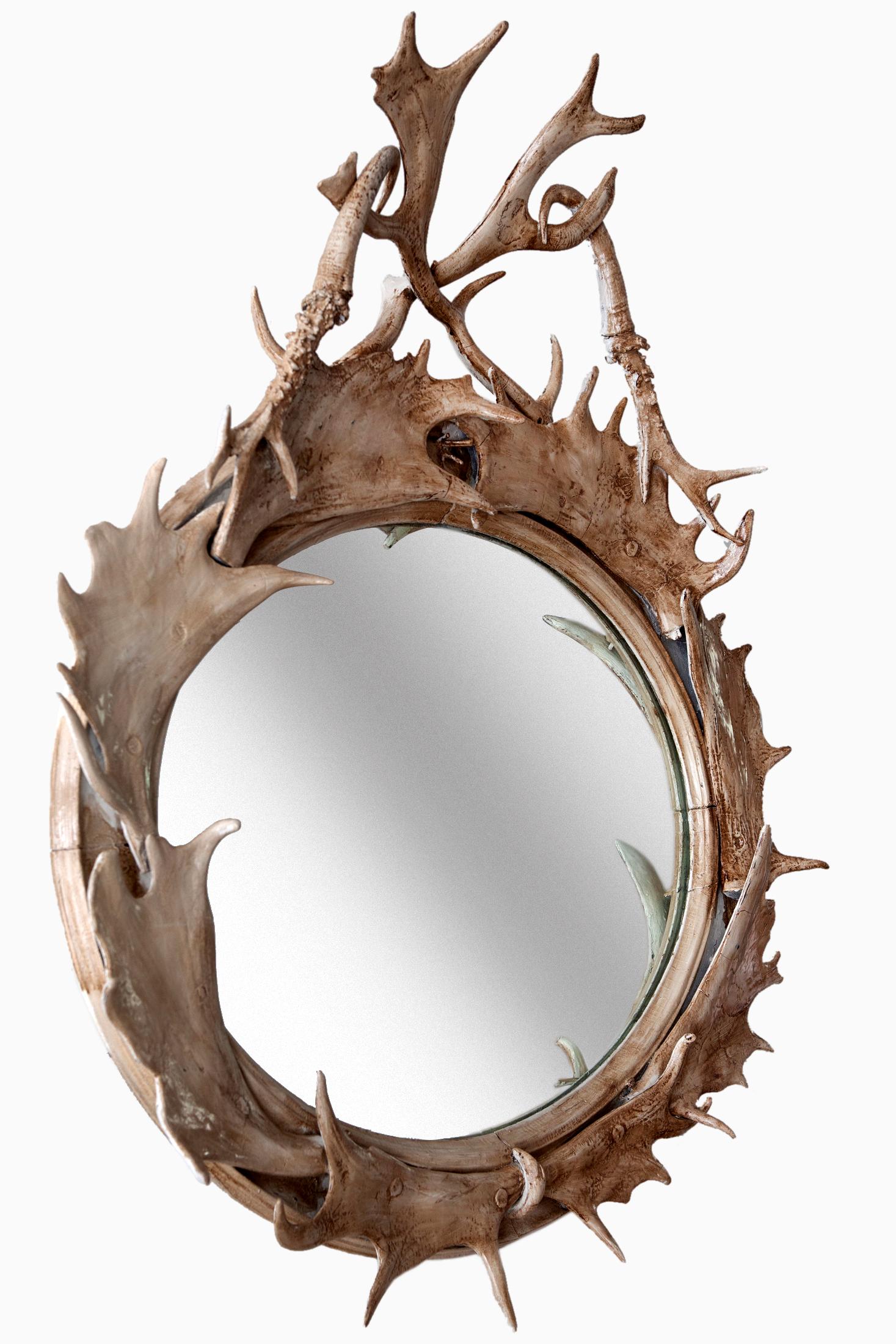 deer antler mirror