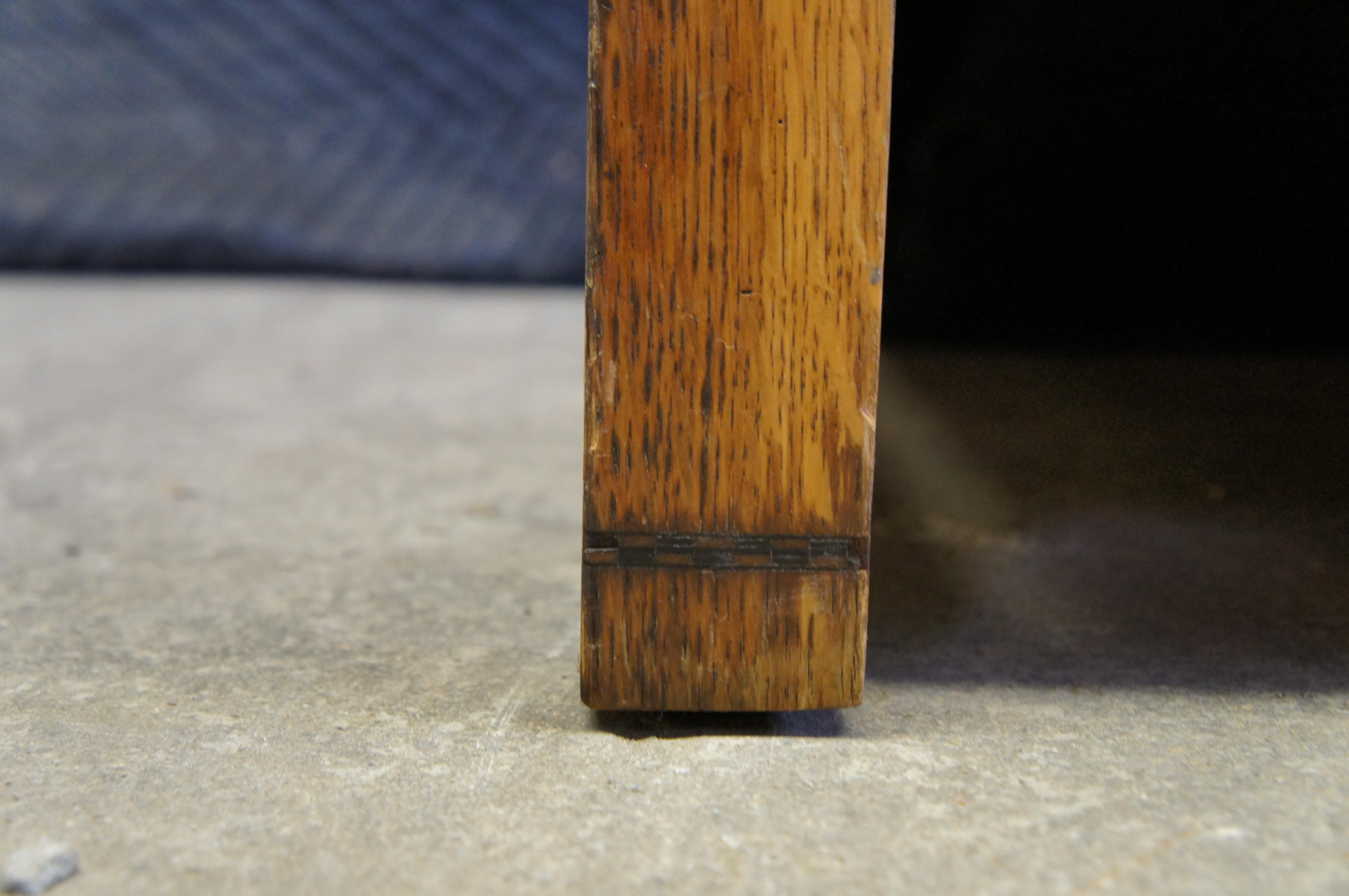 Antique Northern Furniture Victorian Quartersawn Roble Dresser Espejo Cajonera Pecho en venta 7