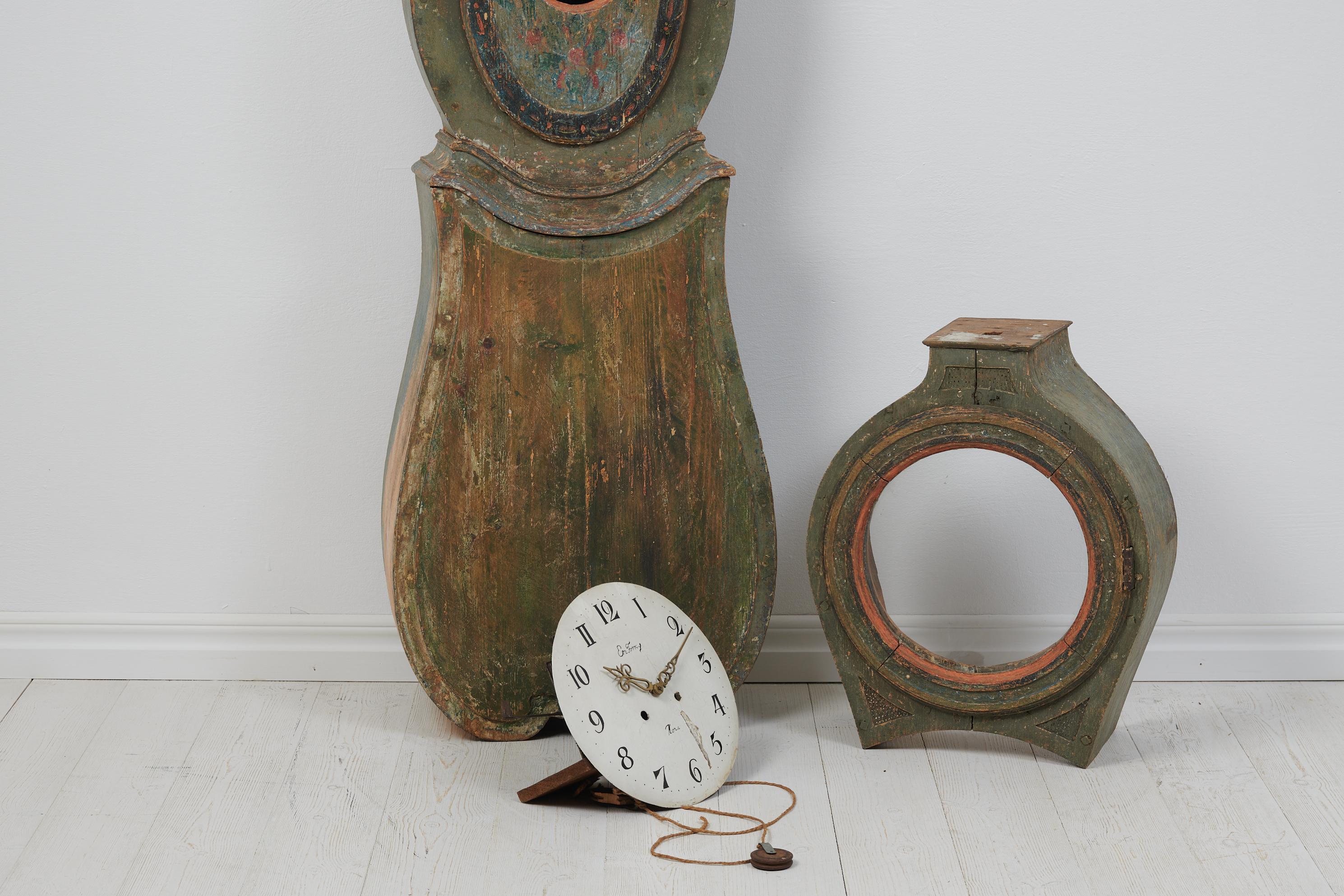 Antique Northern Swedish County Long Case Clock For Sale 4