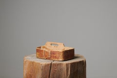 Antico cesto di posate dell'arte popolare svedese del nord