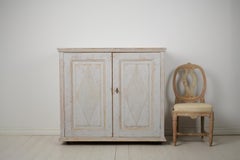 Antique Northern Swedish Gustavian Period Handmade Rustic Pine Sideboard