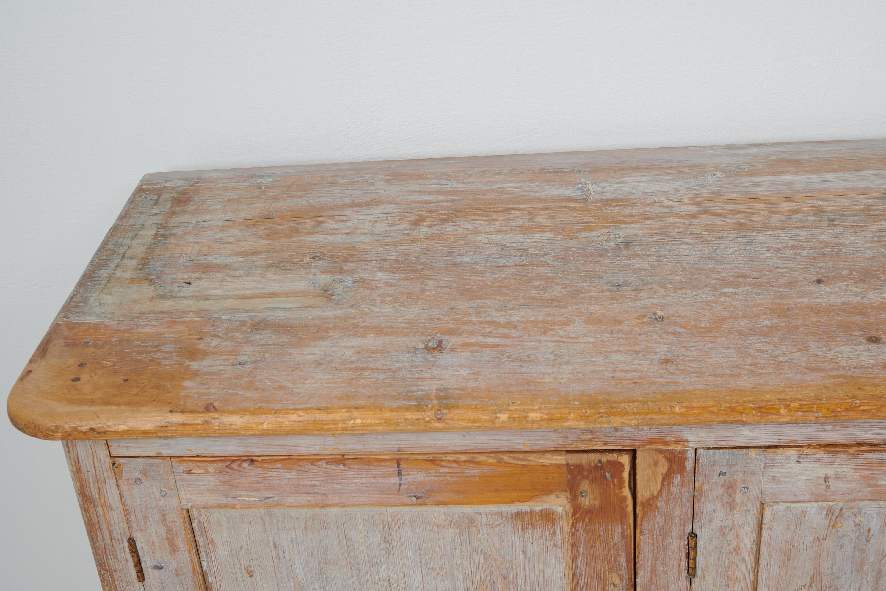 Antique Northern Swedish Rustic Country Sideboard 4
