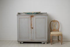 Antique Northern Swedish Rustic Sideboard in Gustavian Style with Natural Patina