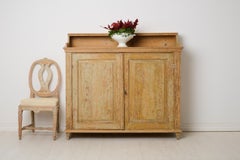 Antique Northern Swedish Solid Pine Classic Gustavian Rustic Sideboard
