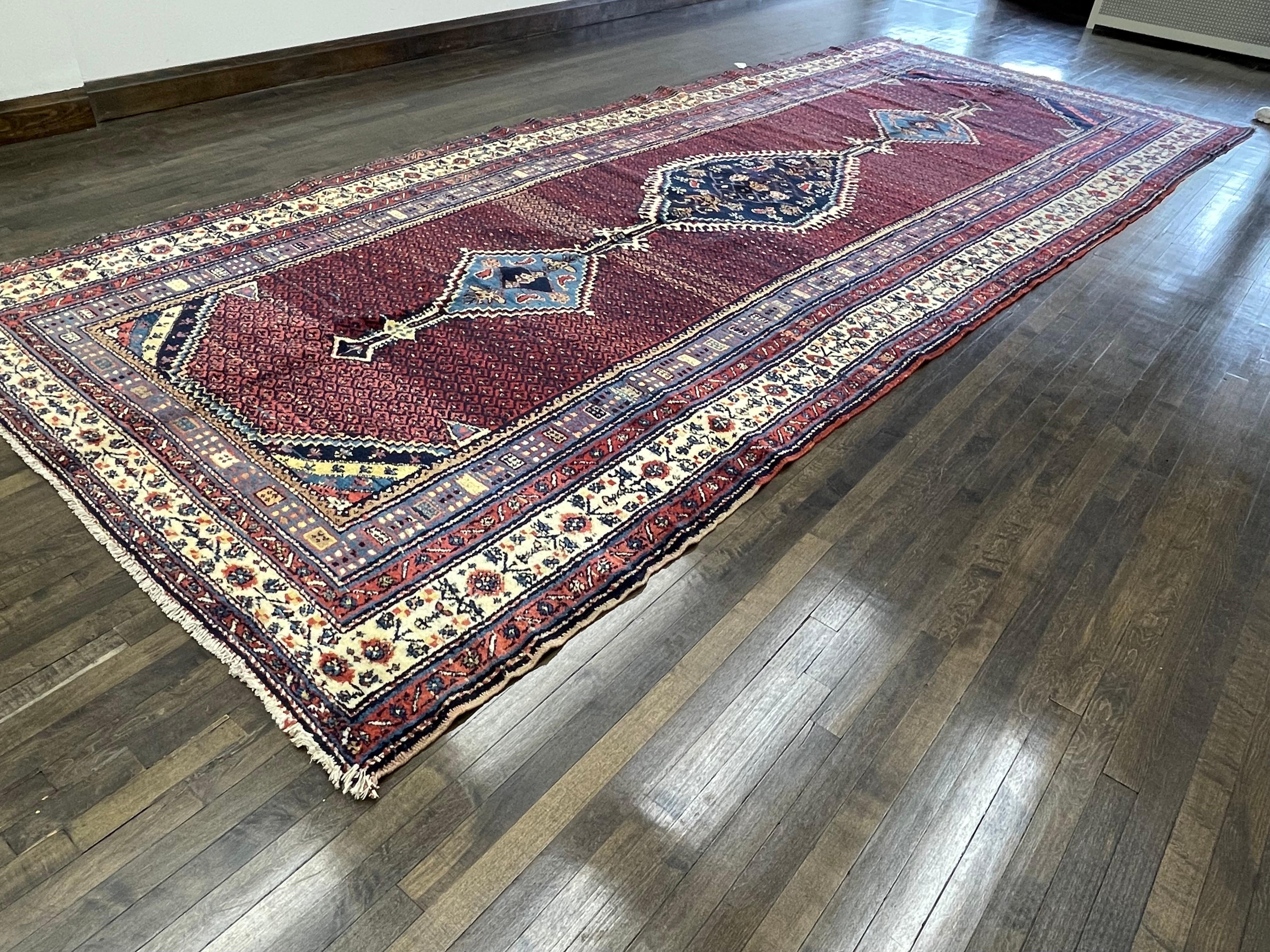 Early 20th Century Antique Northwest Persian Corridor Carpet circa 1920 For Sale
