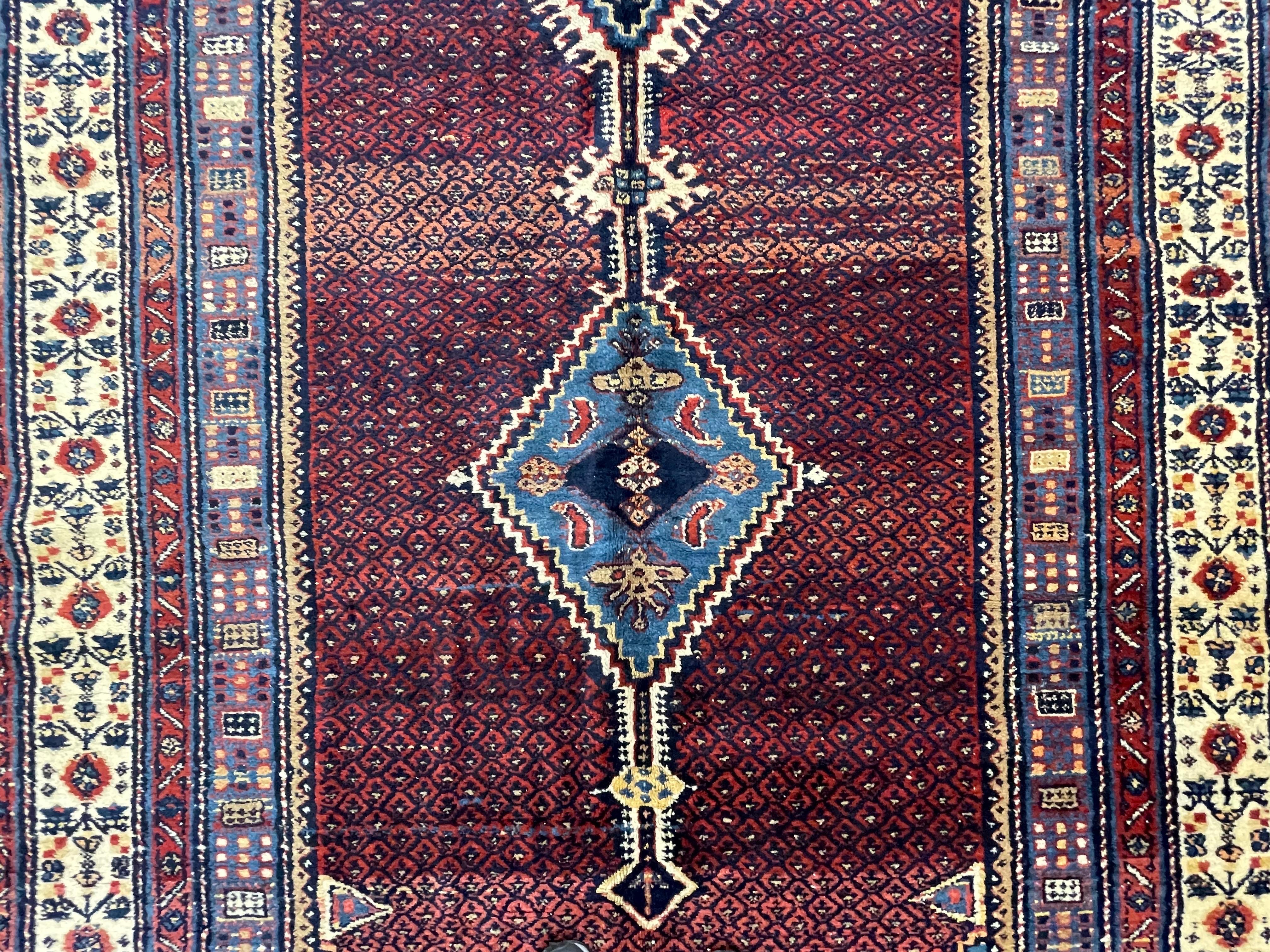 Wool Antique Northwest Persian Corridor Carpet circa 1920 For Sale