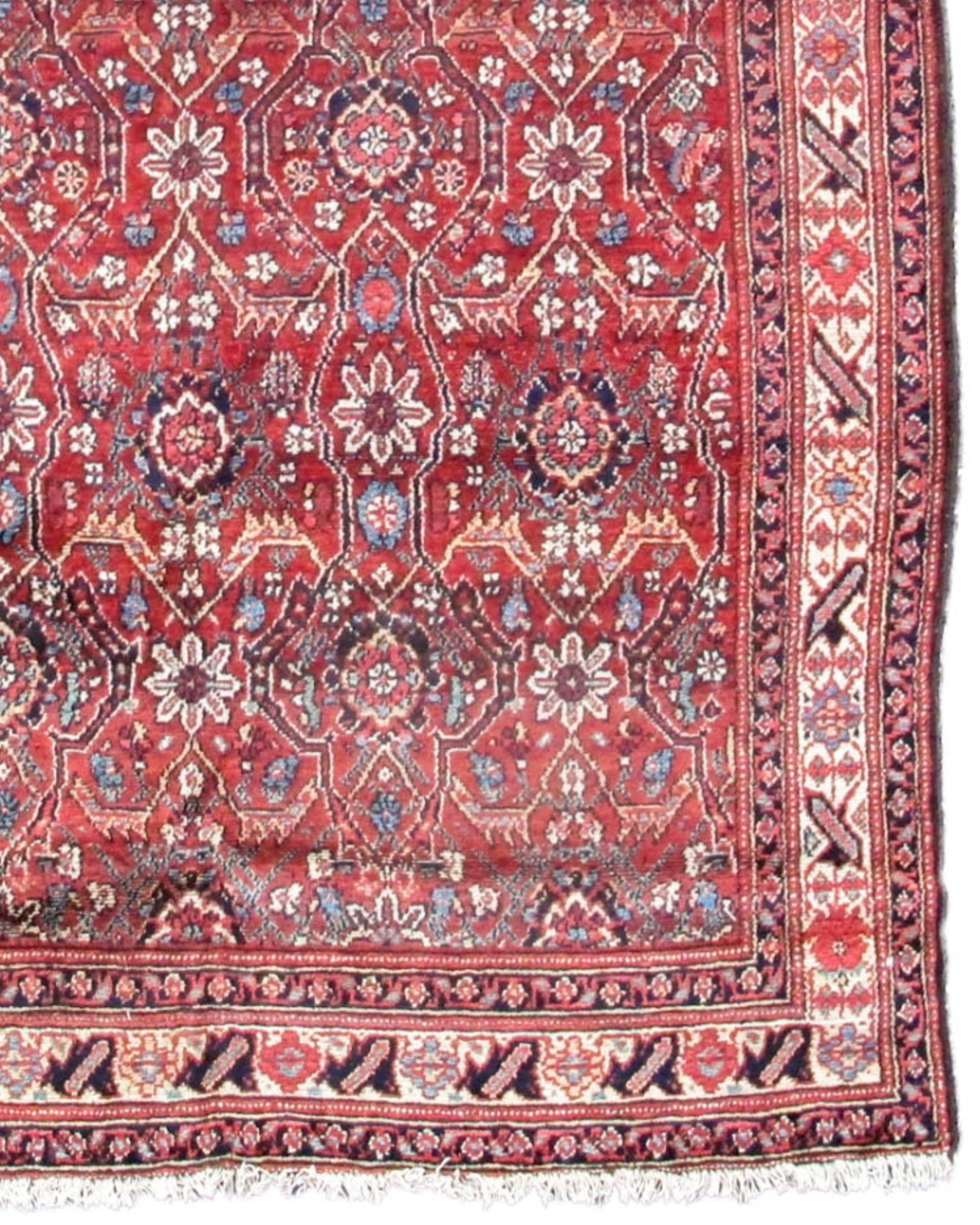 Wool Antique Northwest Persian Long Rug, Early 20th Century For Sale