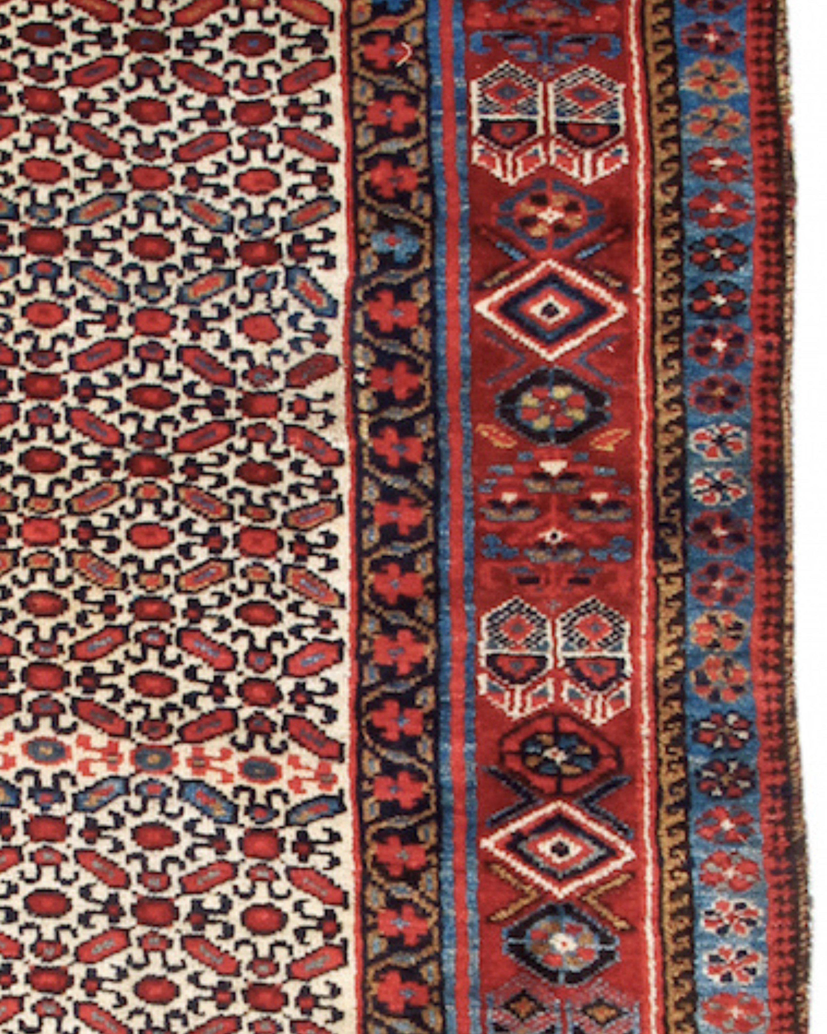 Hand-Knotted Antique Northwest Persian Long Runner, 19th Century For Sale