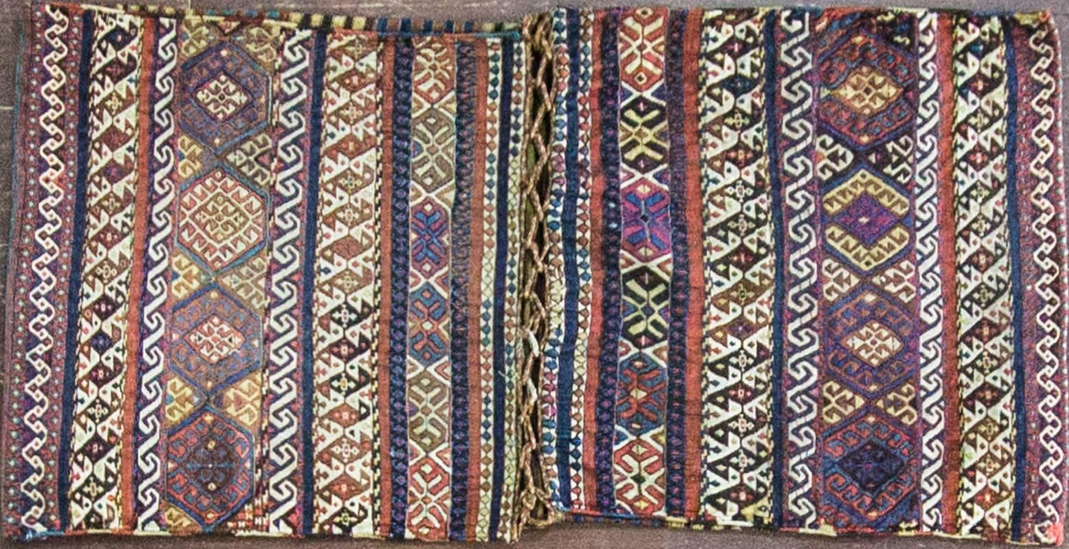 Uniquely, Shahsavan rugs and carpets were woven in an area of Persia known as the Transcaucasus – located today in extreme Northwest Iran and the caucuses.
Shahsavan weavings have a strongly tribal flavor with highly abstract, geometric designs and