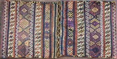 Antique Northwest Persian or Caucasian Shahsavan Saddlebag, 24" x 53" Very Fine