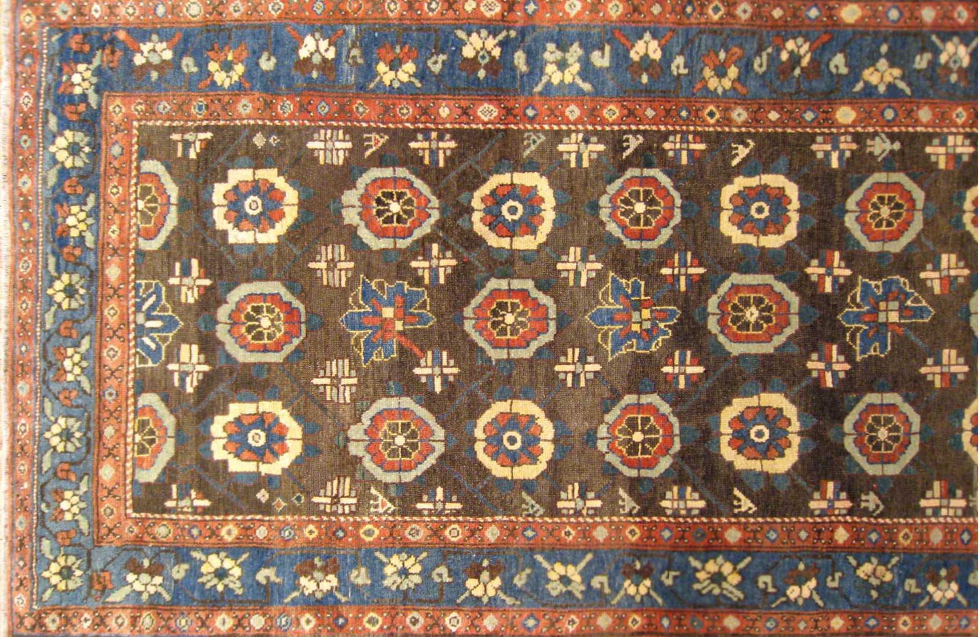 Hand-Knotted Antique Northwest Persian Oriental Rug, in Gallery Size, W/ Circles For Sale
