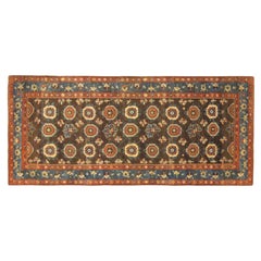 Tapis persan oriental ancien du Nord-Ouest, taille galerie, avec cercles