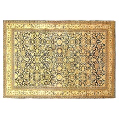 Alfombra Oriental Persa del Noroeste Antigua, en Tamaño de Habitación, CON ELEMENTOS FLORALES