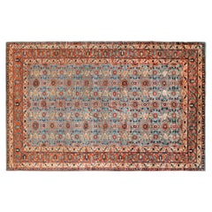 Antique Northwest Persian Oriental Rug, in Room Size, W/ Repeating Design