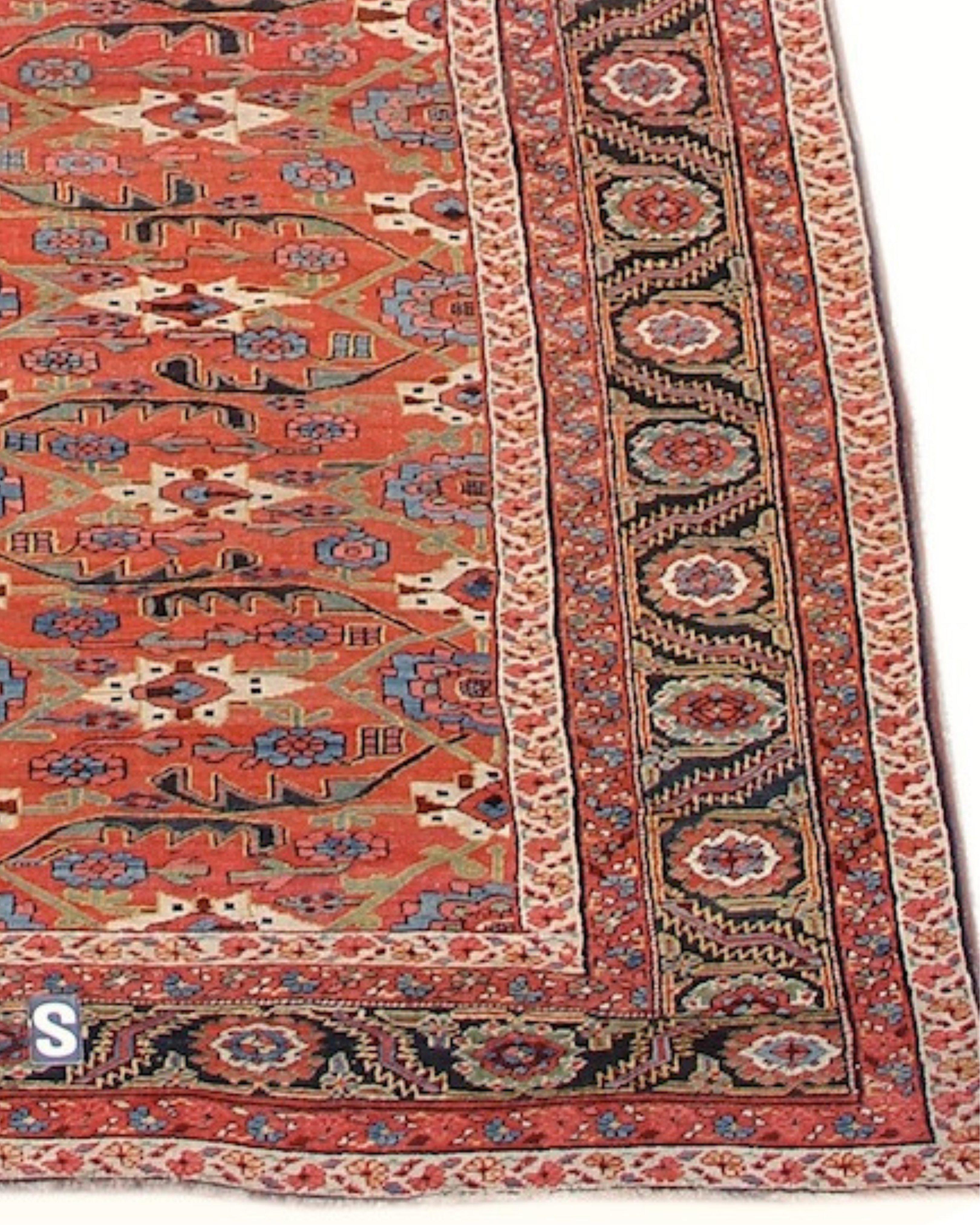 Wool Antique Northwest Persian Rug, 19th Century For Sale
