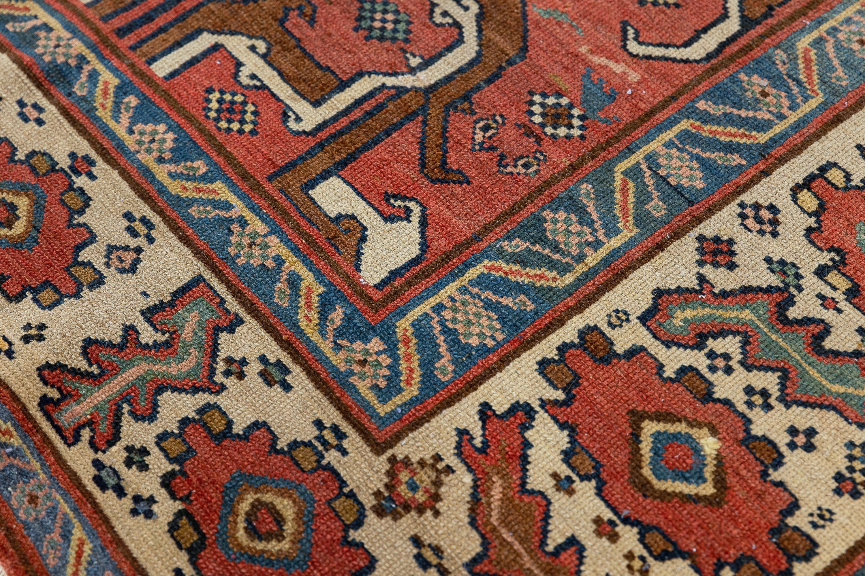 Hand-Knotted Antique Northwest Persian Rug For Sale