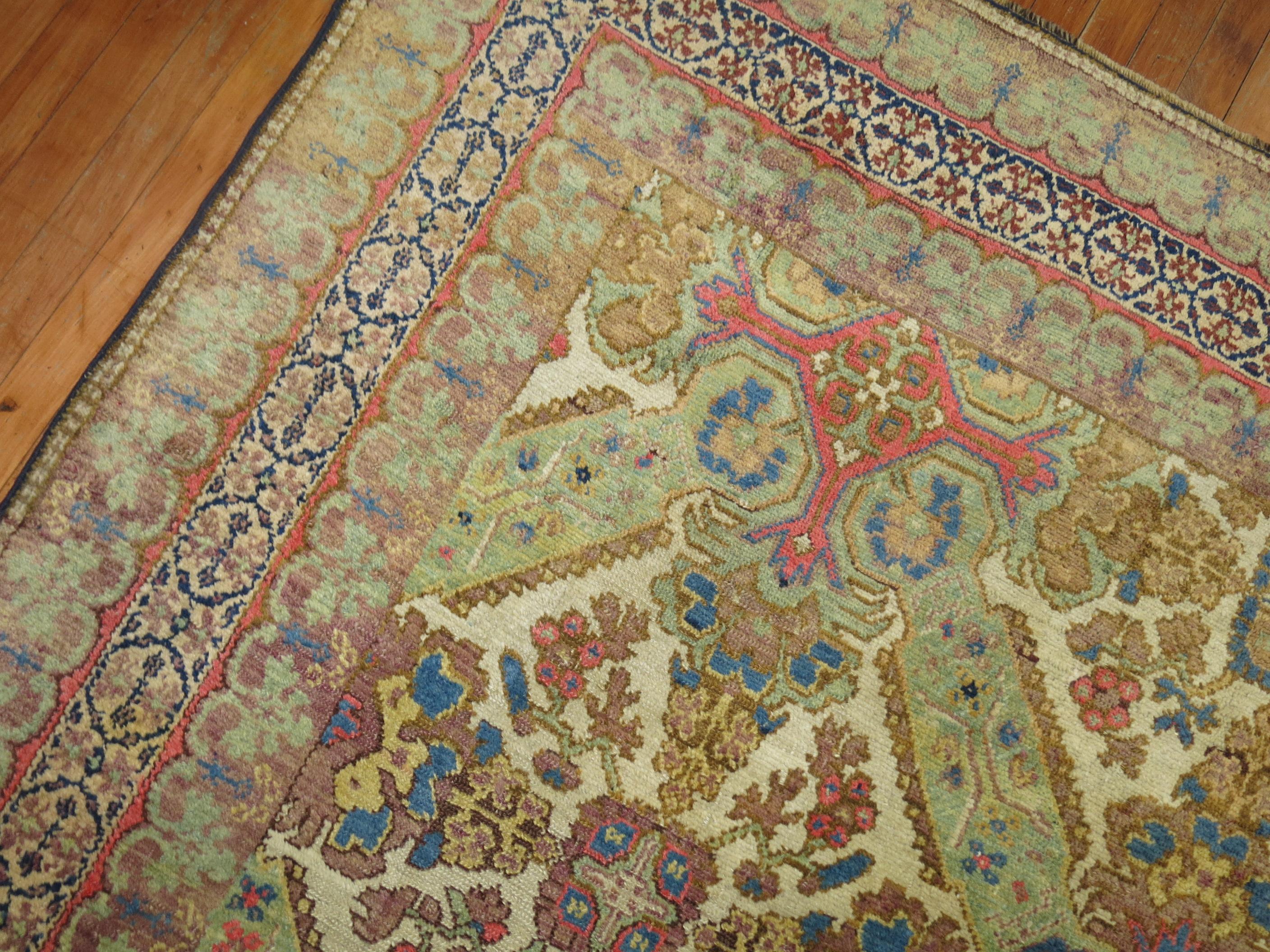 Persian Rare Antique Caucasian Kuba Room Size Rug For Sale