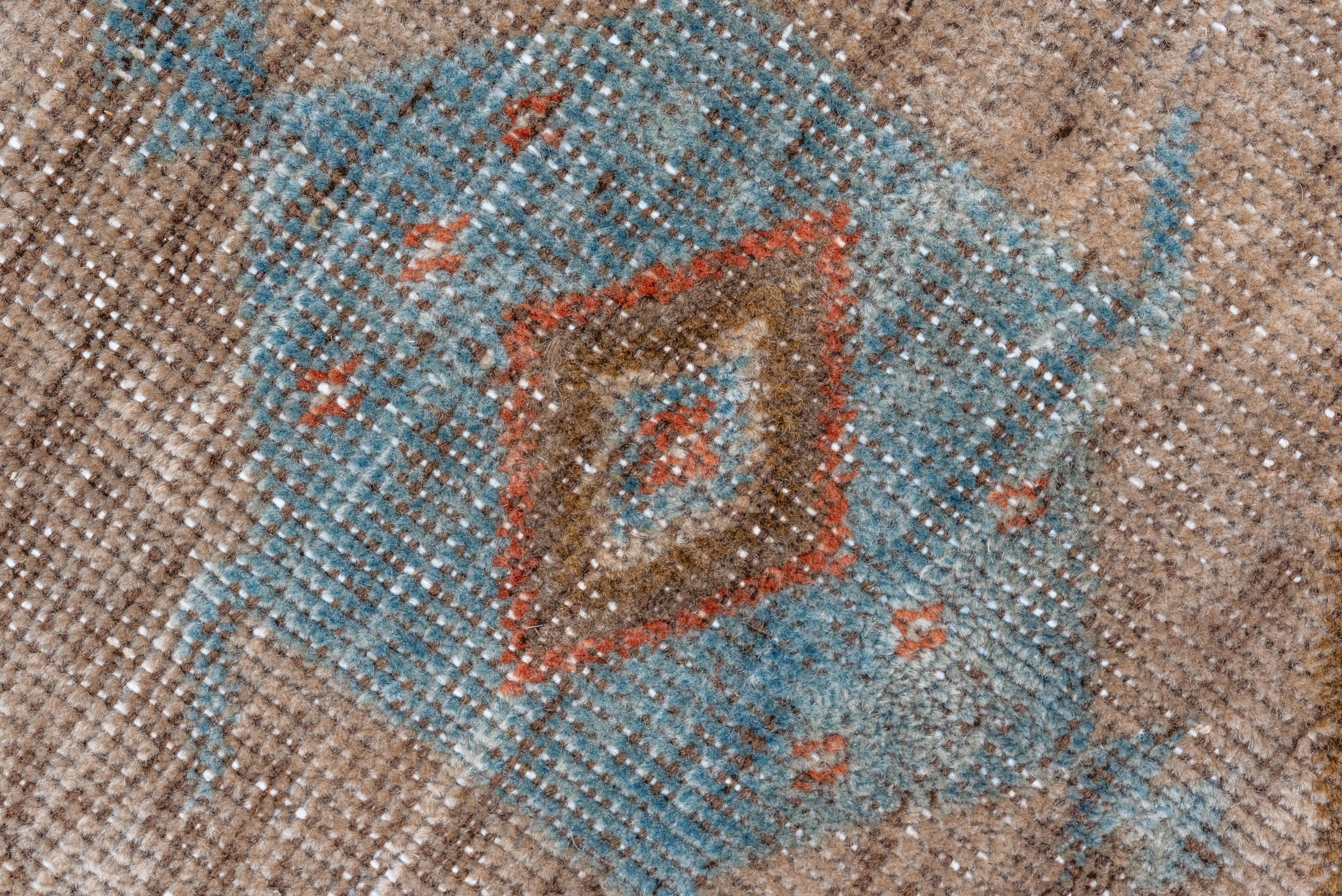 Mid-20th Century Antique Northwest Persian Rug, Rust Field, Light Blue Borders, circa 1930s For Sale