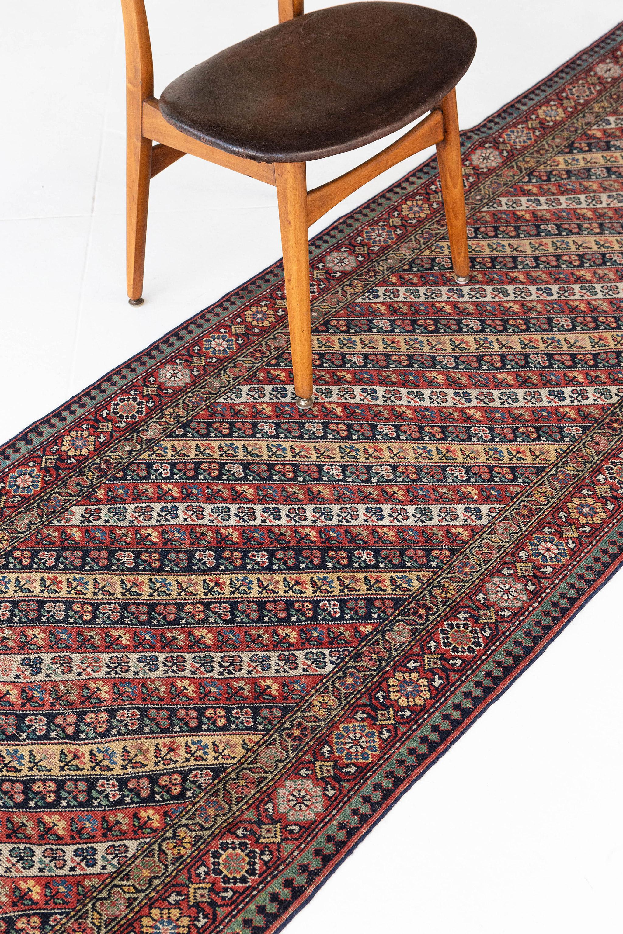 Hand-Knotted Antique Northwest Persian Runner 26217 For Sale