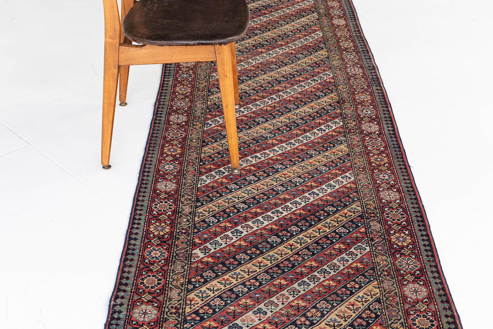 Antique Northwest Persian Runner 26217 In Good Condition For Sale In WEST HOLLYWOOD, CA