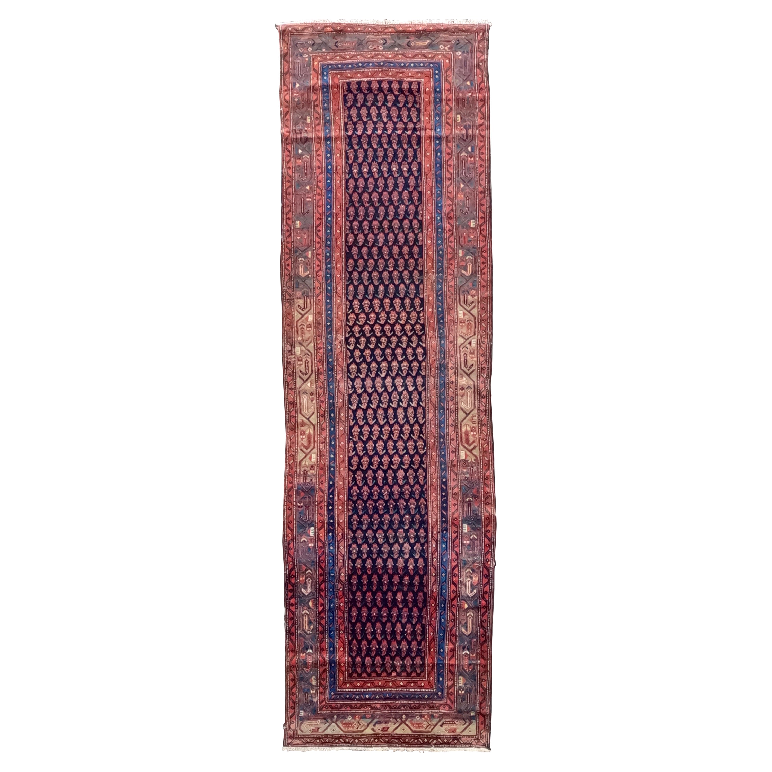 Antique Northwest Persian Runner circa 1930 For Sale
