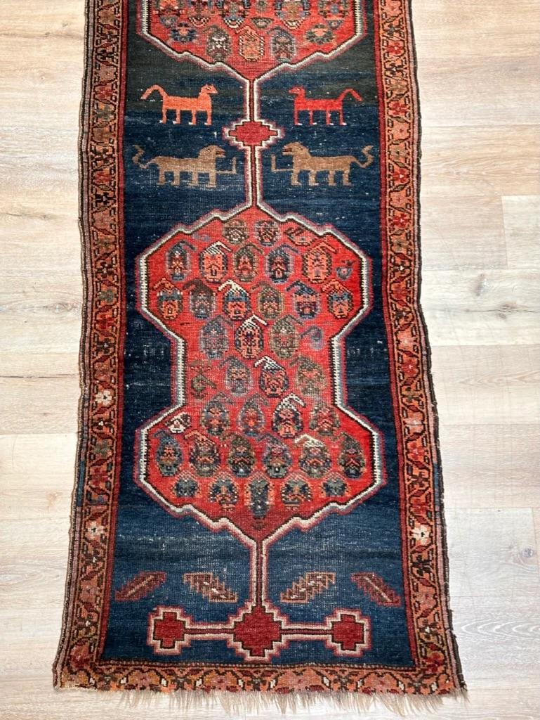 20th Century Antique Northwest Persian runner, Richly Patterened For Sale