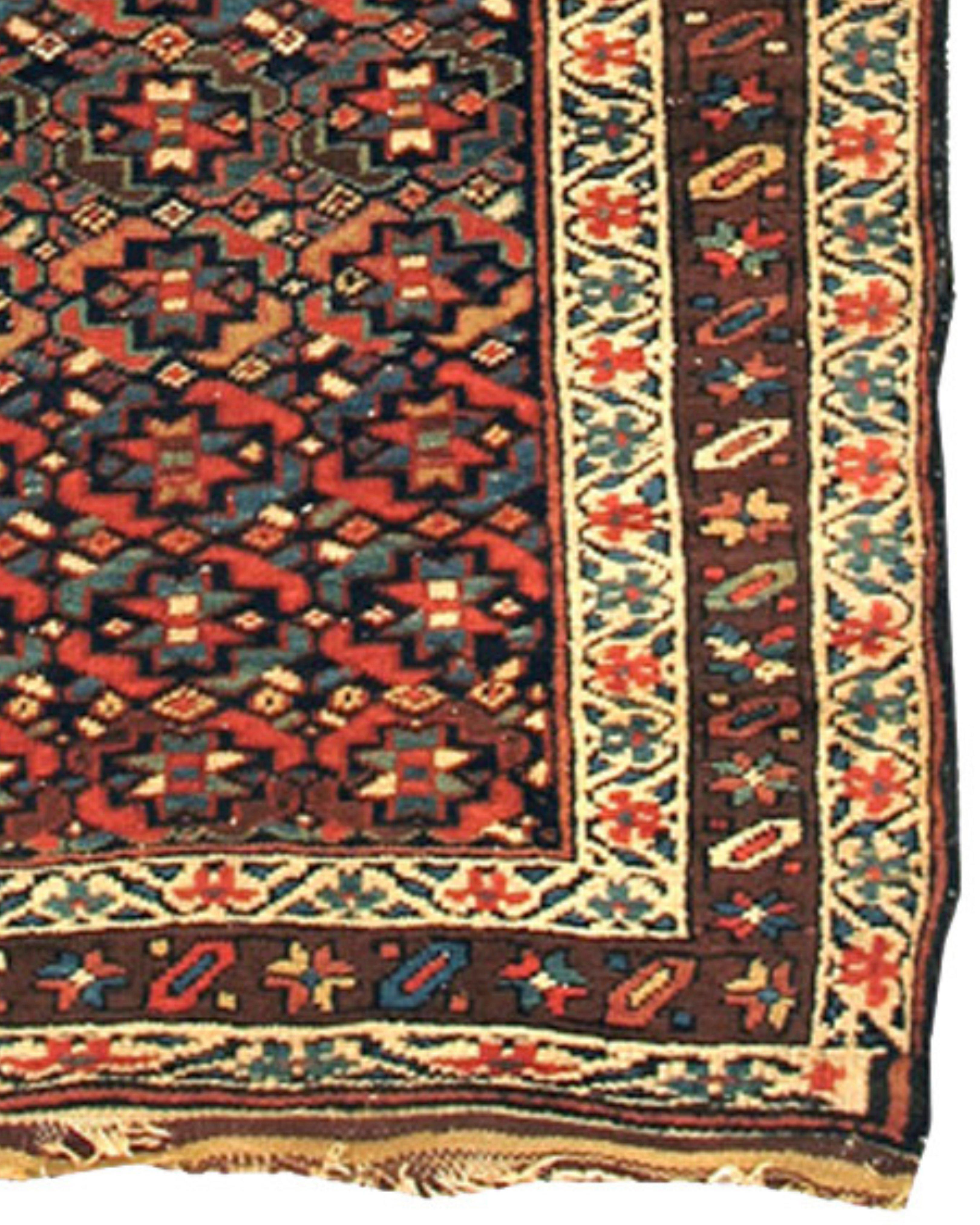 Hand-Knotted Antique Northwest Persian Runner Rug, 19th Century For Sale